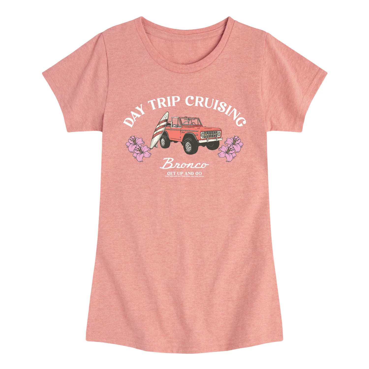 Ford - Day Trip Cruising - Youth Girls Fitted Short Sleeve T-Shirt - Image 2