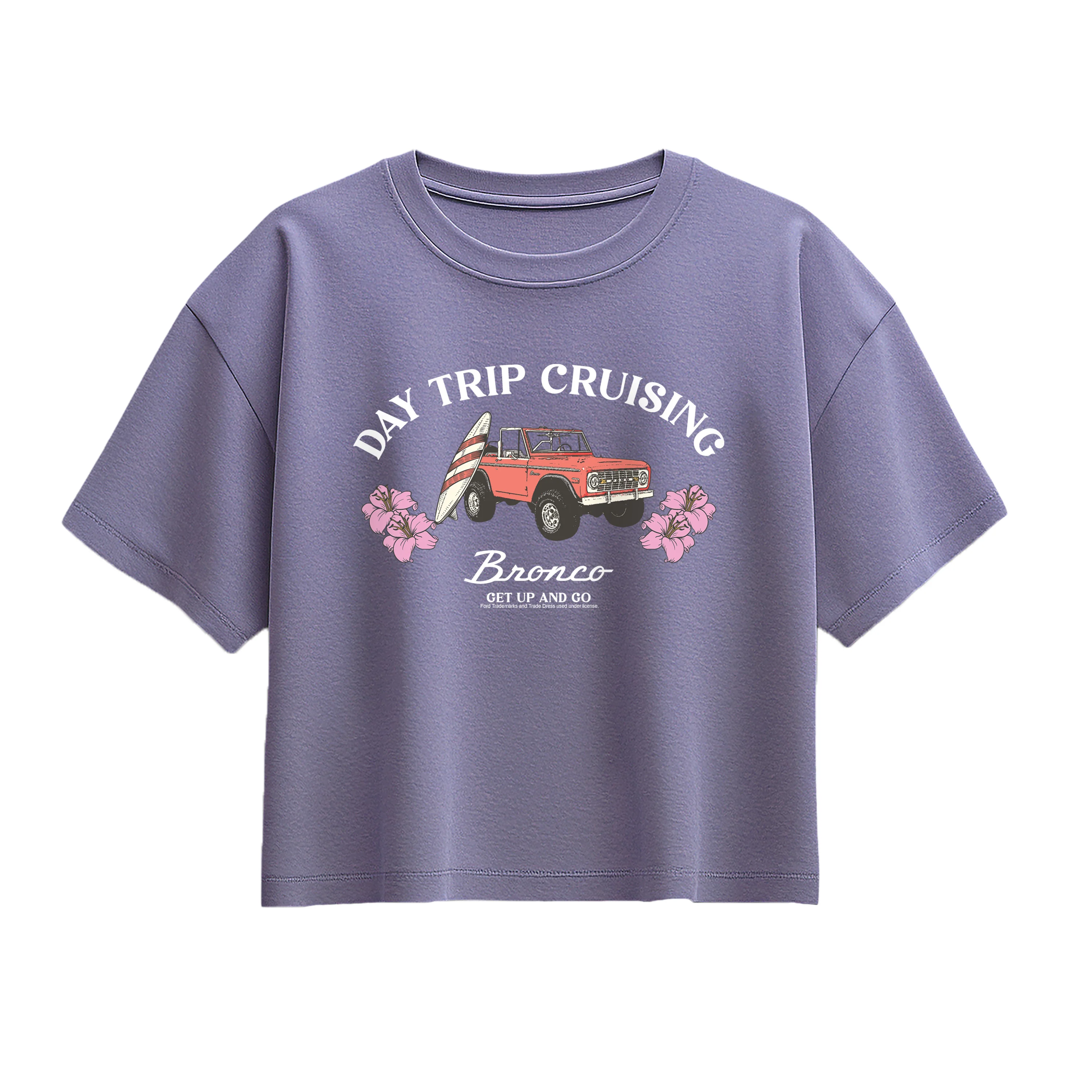 Ford - Day Trip Cruising - Youth Girls Boxy T-Shirt - Image 3