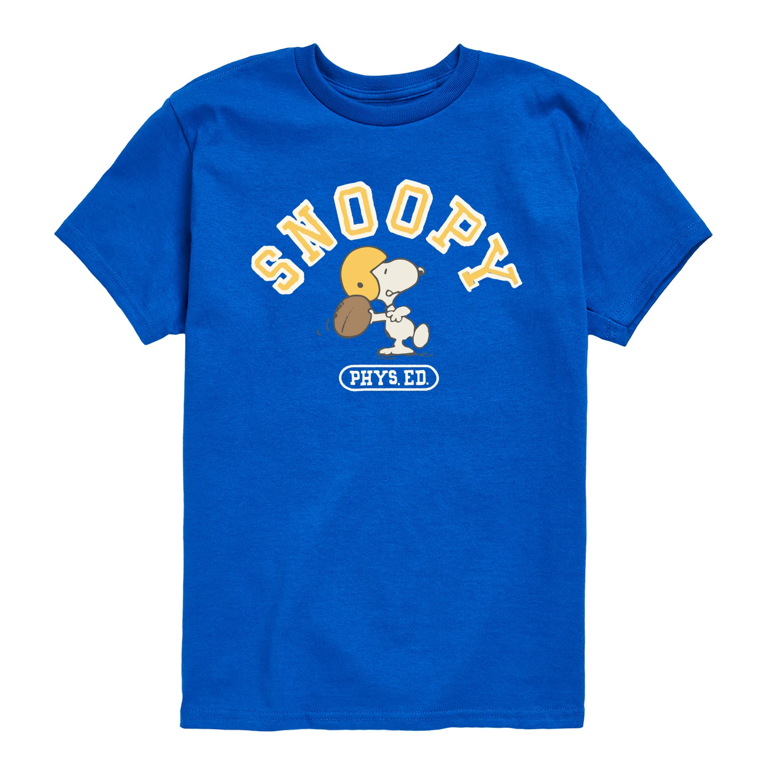 Peanuts - Snoopy Football - Youth Boys Short Sleeve Graphic T-Shirt