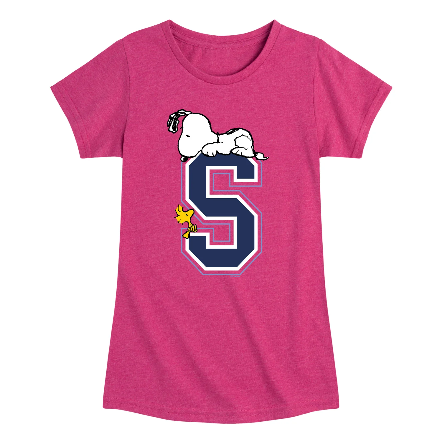 Peanuts - Look To Snoopy - Youth Girls Fitted Short Sleeve T-Shirt