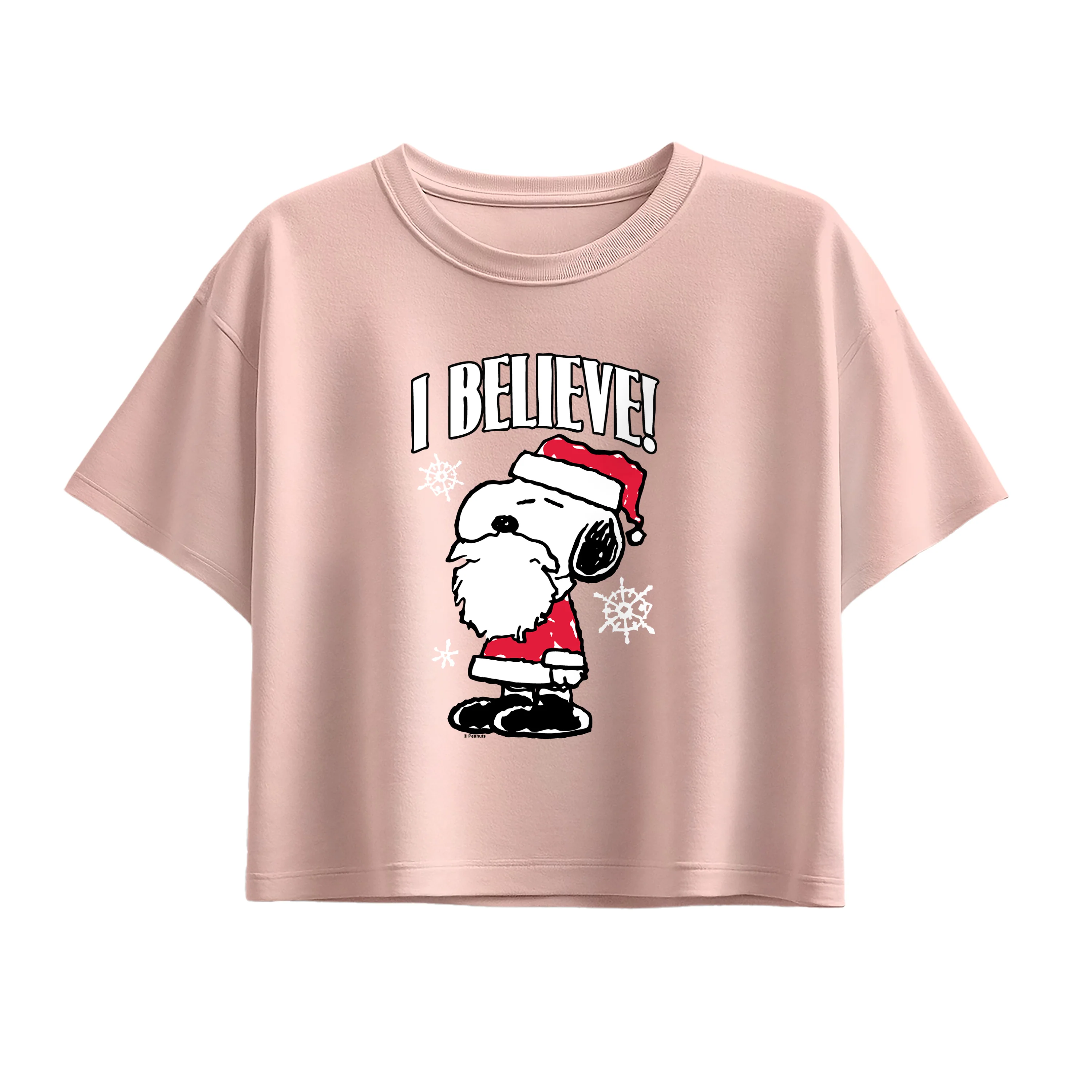 Peanuts - Believe - Youth Girls Boxy T-Shirt - Image 3