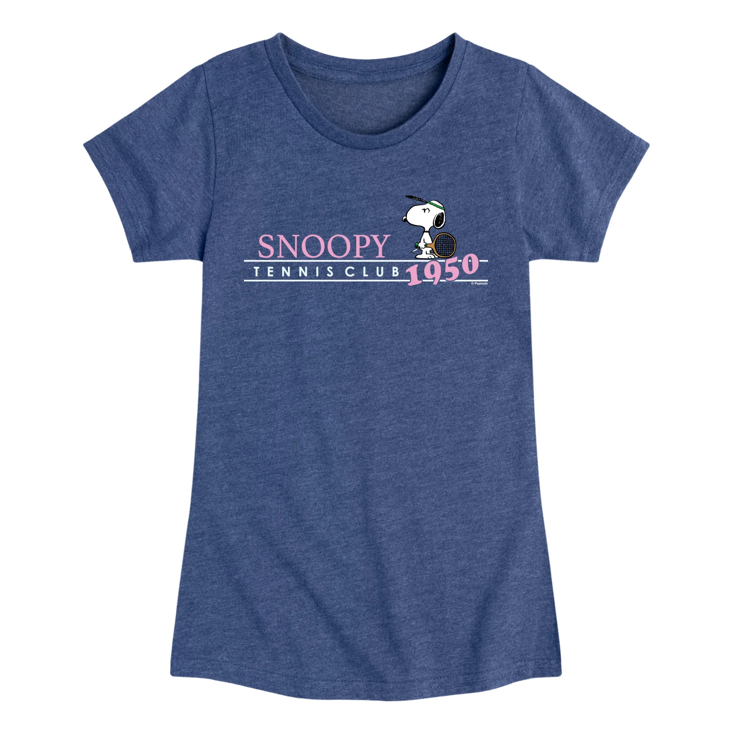 Peanuts - Snoopy Tennis Club - Youth Girls Fitted Short Sleeve T-Shirt