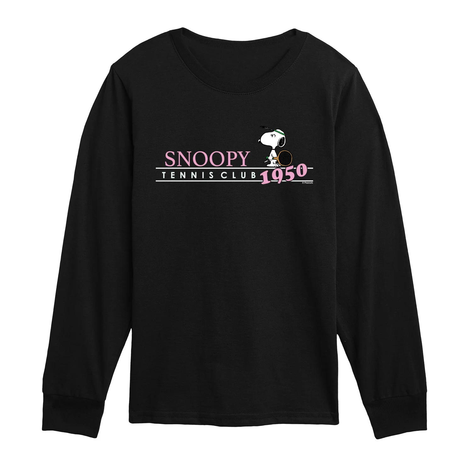 Peanuts - Snoopy Tennis Club - Youth Boys Long Sleeve Graphic T-Shirt