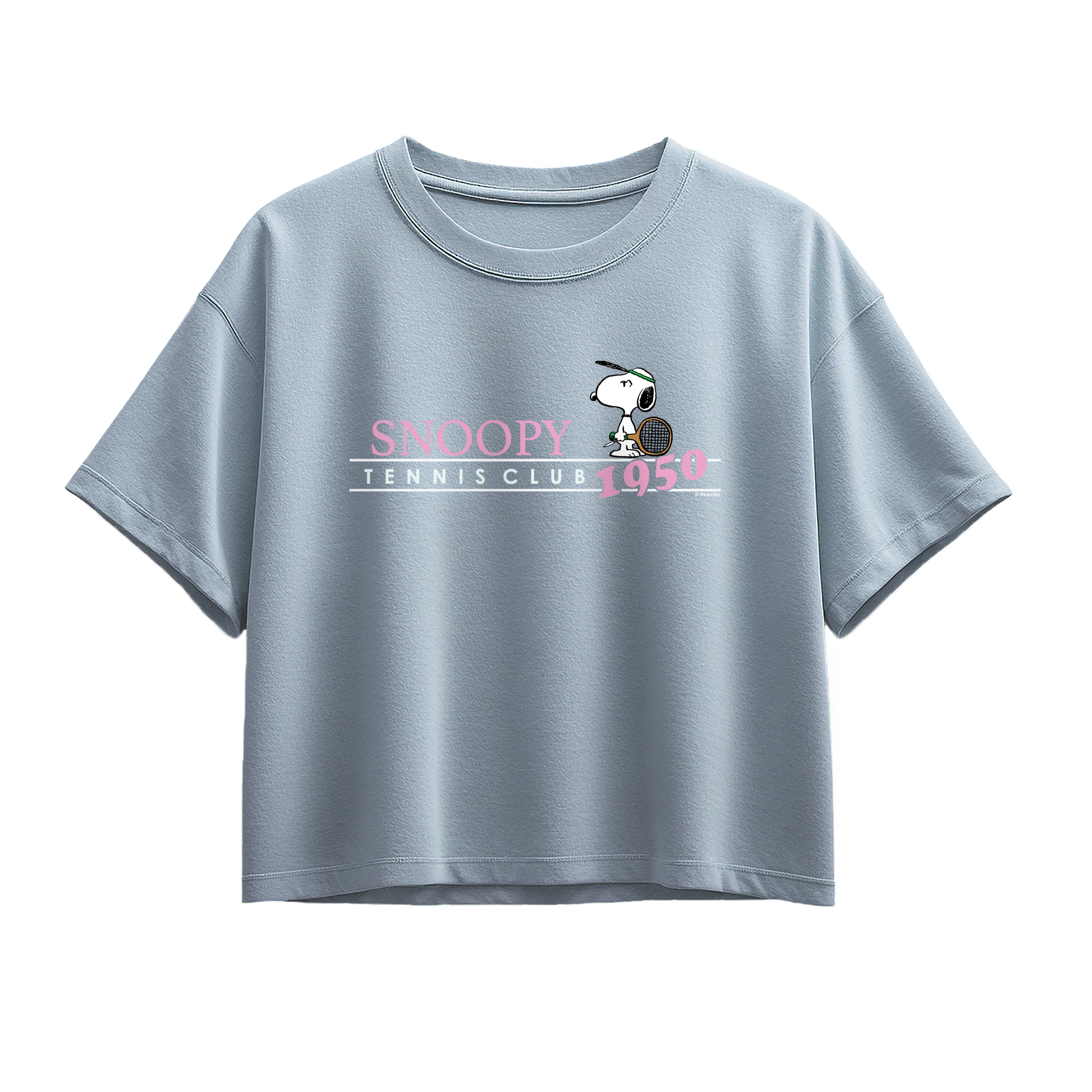 Peanuts - Snoopy Tennis Club - Youth Girls Boxy T-Shirt - Image 2
