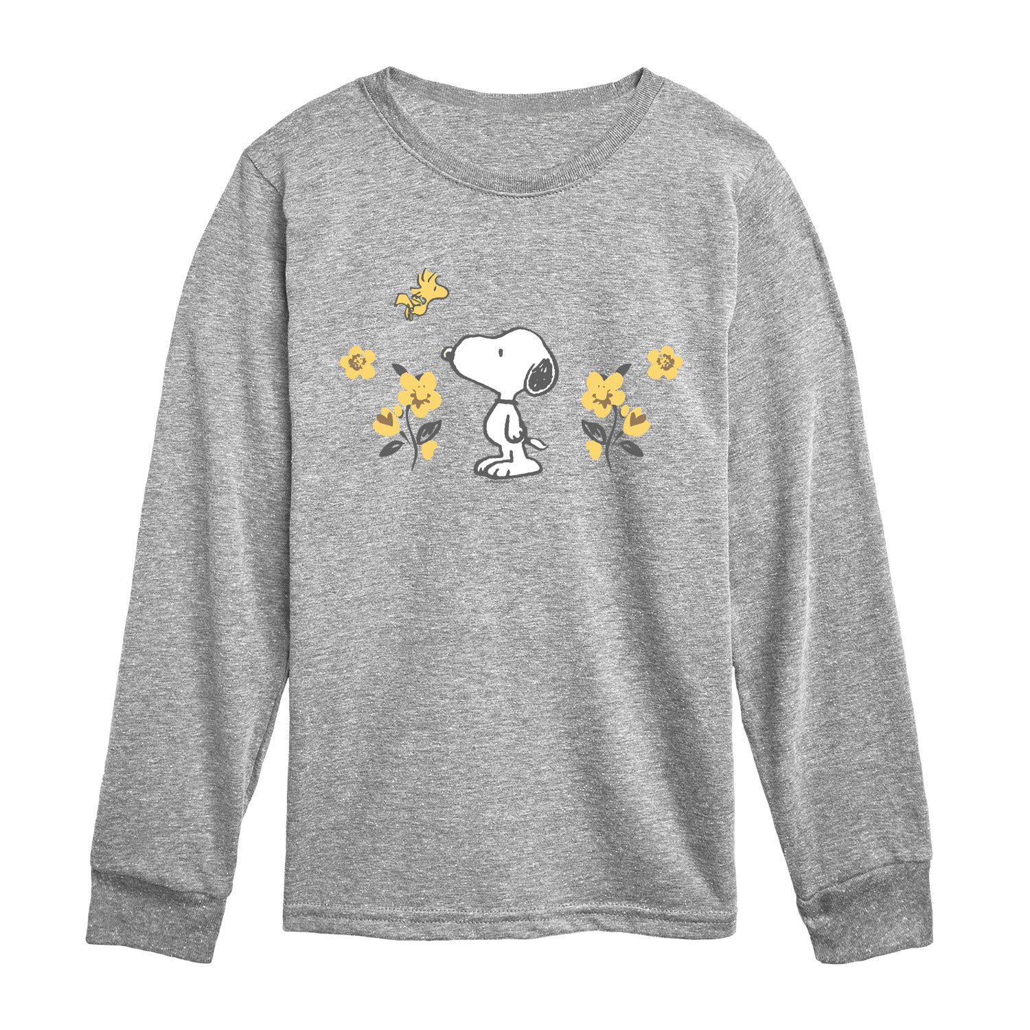 Peanuts - Snoopy Floral - Youth Boys Long Sleeve Graphic T-Shirt