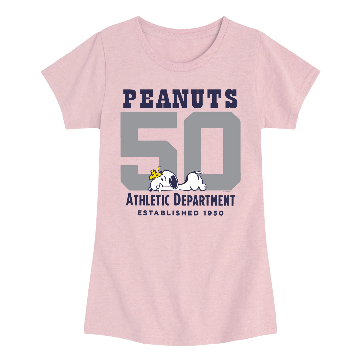 Peanuts - Snoopy and Woodstock - Youth Girls Fitted Short Sleeve T-Shirt