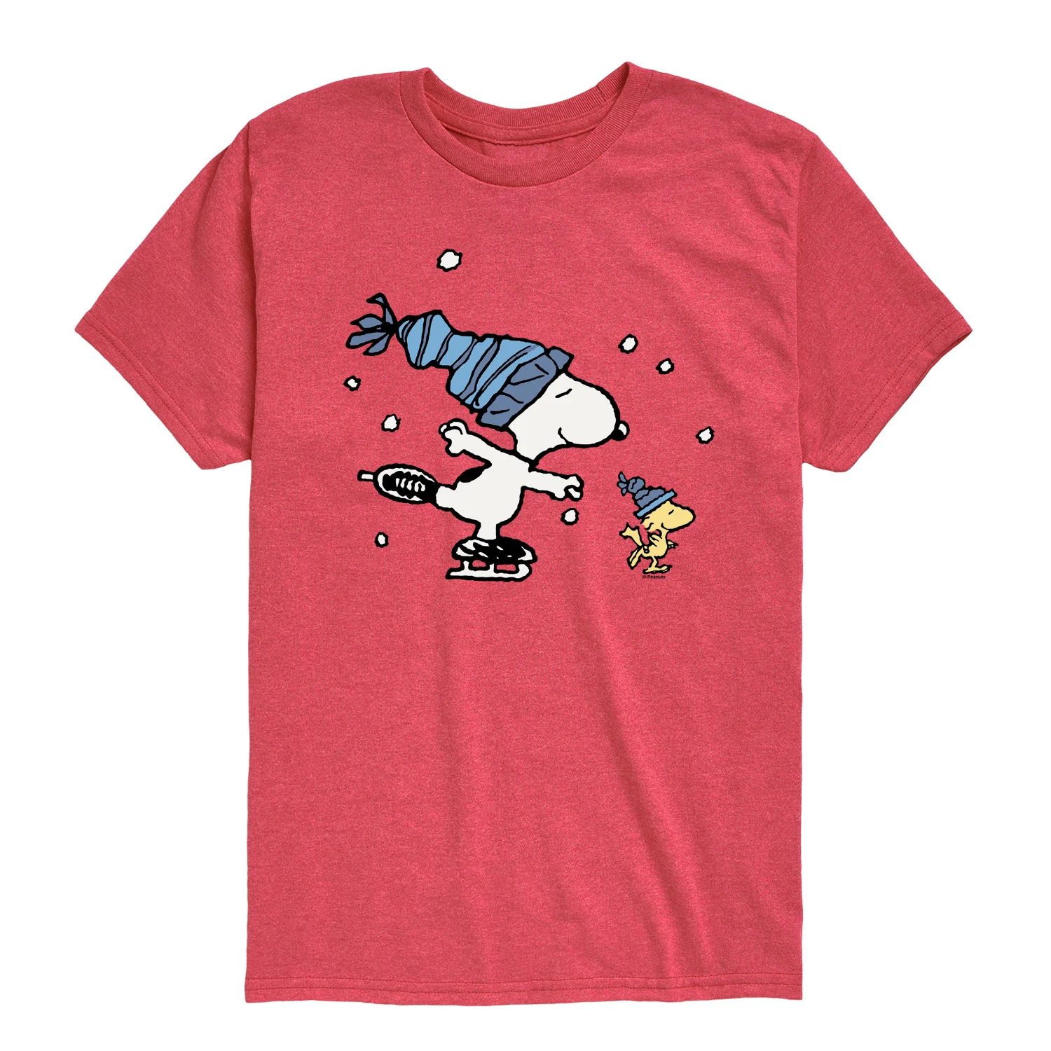 Peanuts - Ice Skating - Youth Boys Short Sleeve Graphic T-Shirt