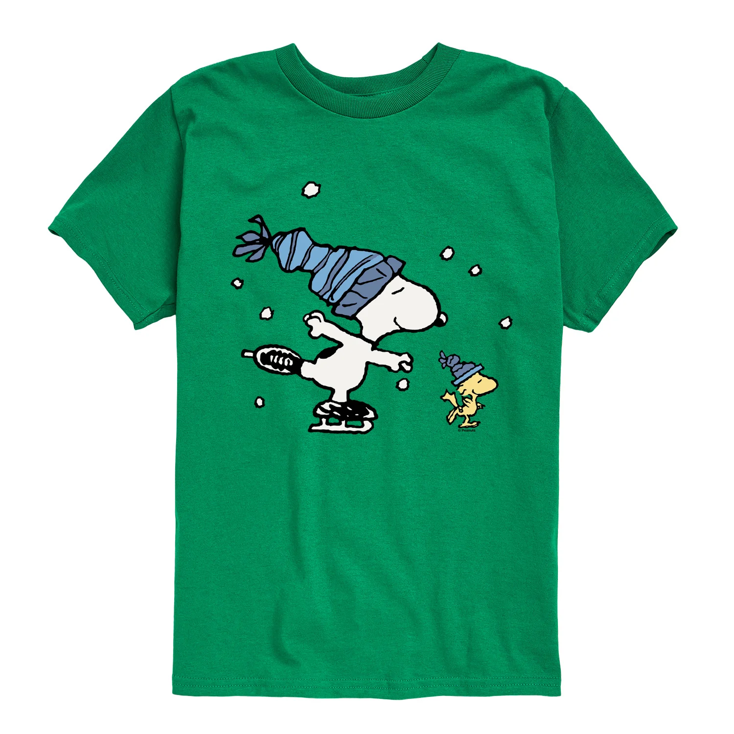 Peanuts - Ice Skating - Youth Boys Short Sleeve Graphic T-Shirt - Image 5
