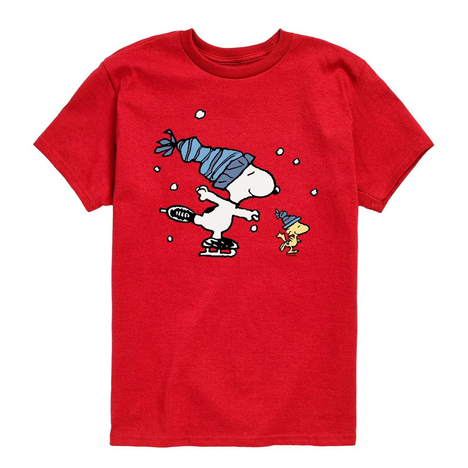 Peanuts - Ice Skating - Youth Boys Short Sleeve Graphic T-Shirt - Image 6