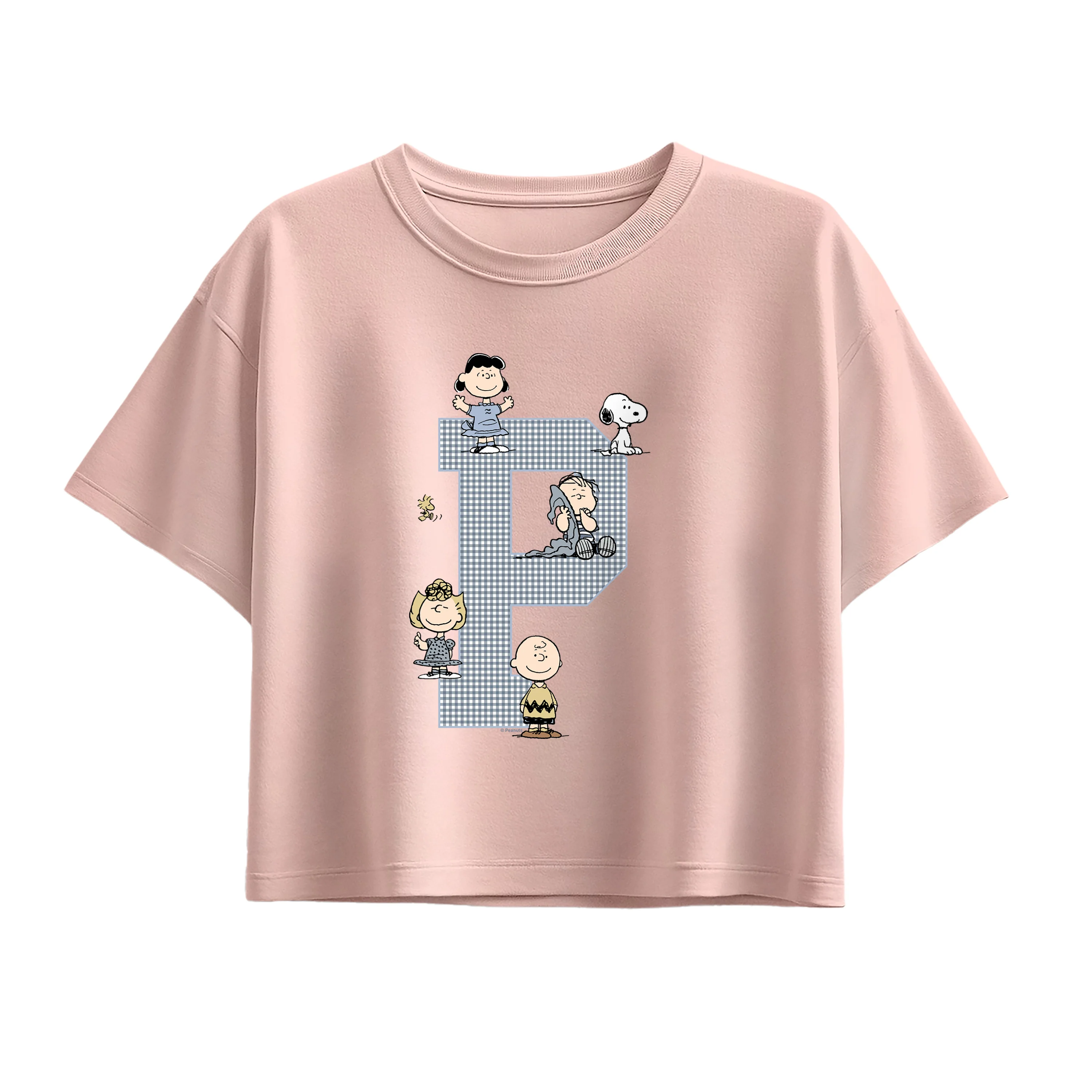 Peanuts - Crew Collegiate - Youth Girls Boxy T-Shirt - Image 2