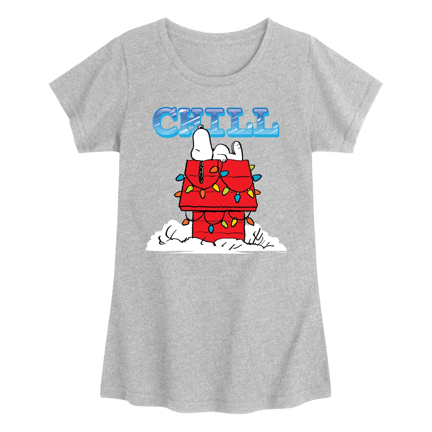 Peanuts - Snoopy Chill - Youth Girls Fitted Short Sleeve T-Shirt - Image 2