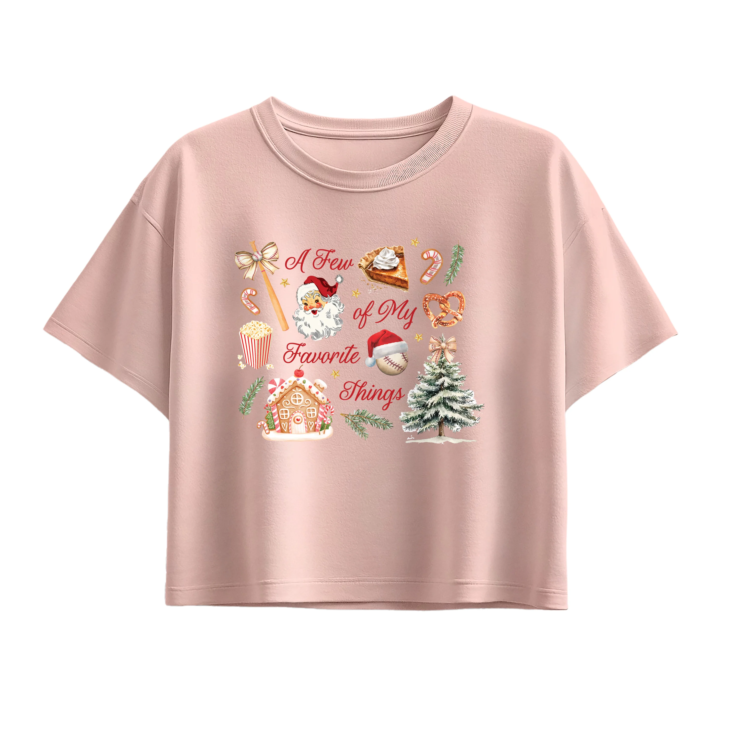 Instant Message - Baseball Favorite Things - Youth Girls Boxy T-Shirt