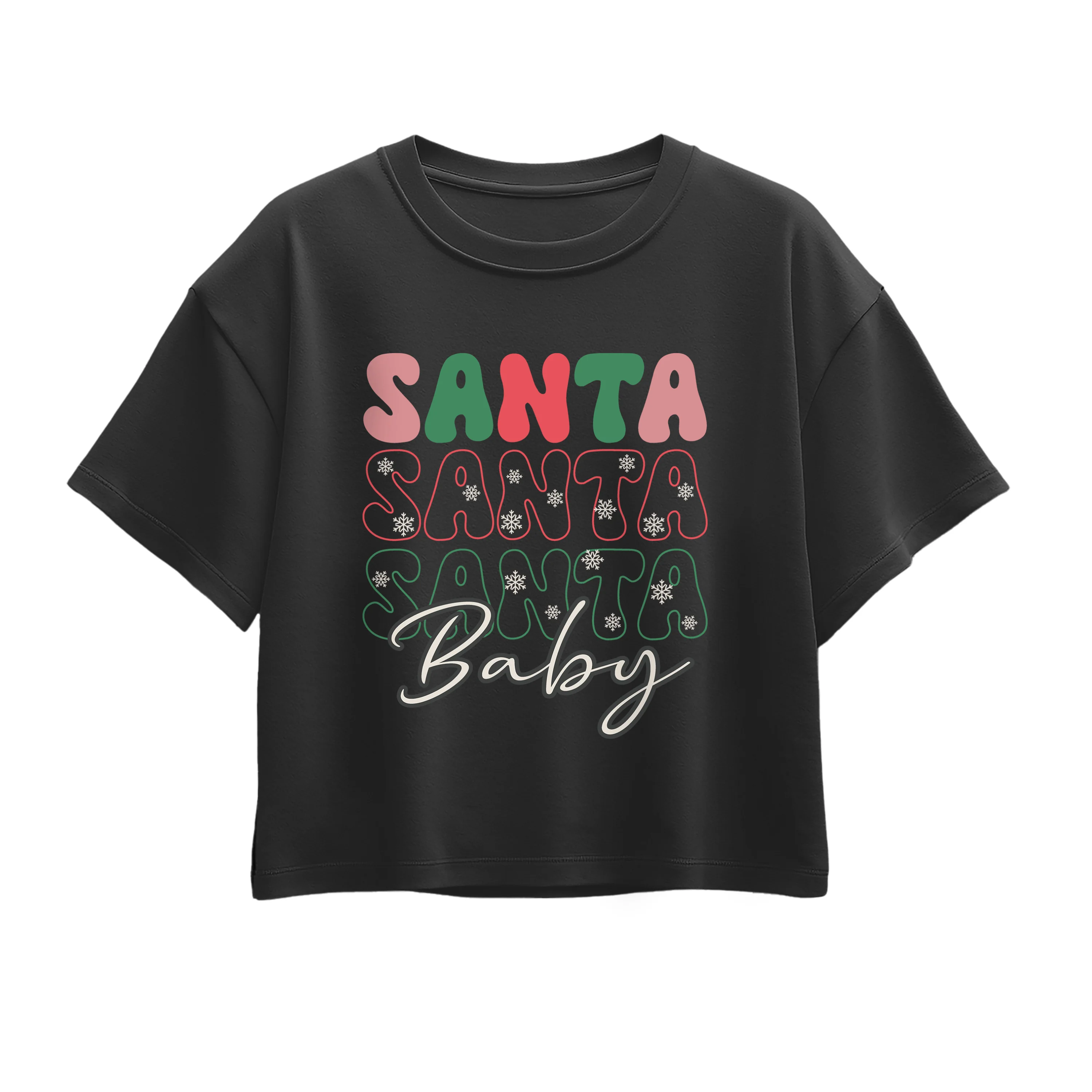 Instant Message - Santa Baby - Youth Girls Boxy T-Shirt