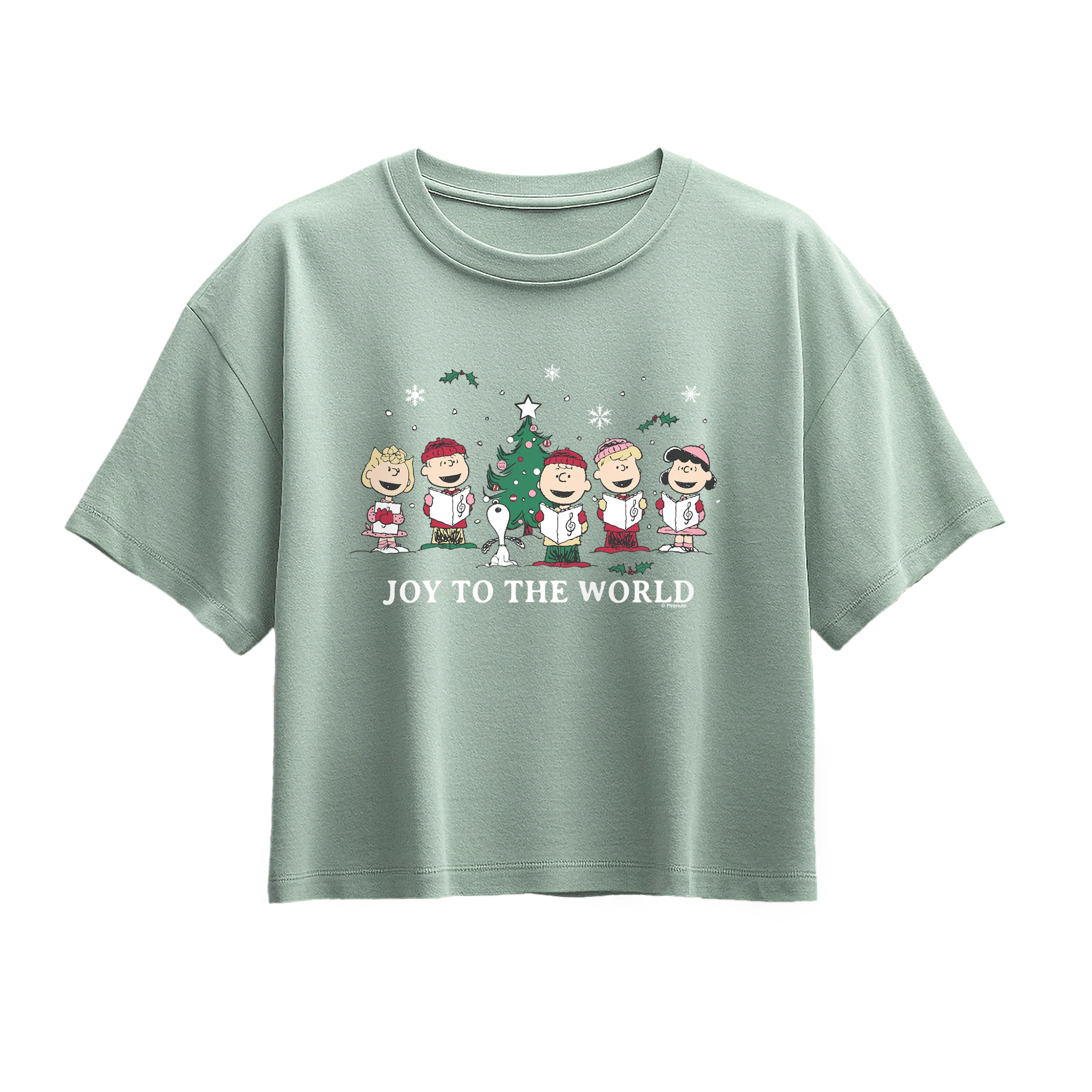 Peanuts - Joy to the World - Youth Girls Boxy T-Shirt