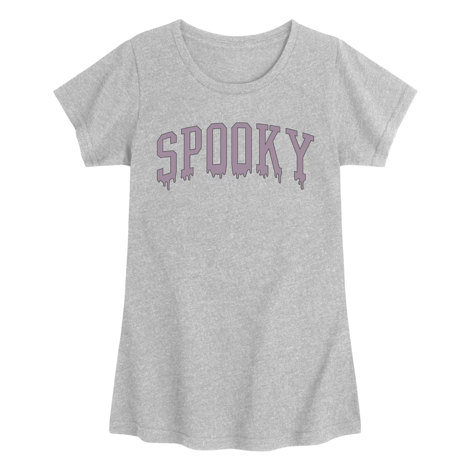 Instant Message - Spooky - Youth Girls Fitted Short Sleeve T-Shirt - Image 3