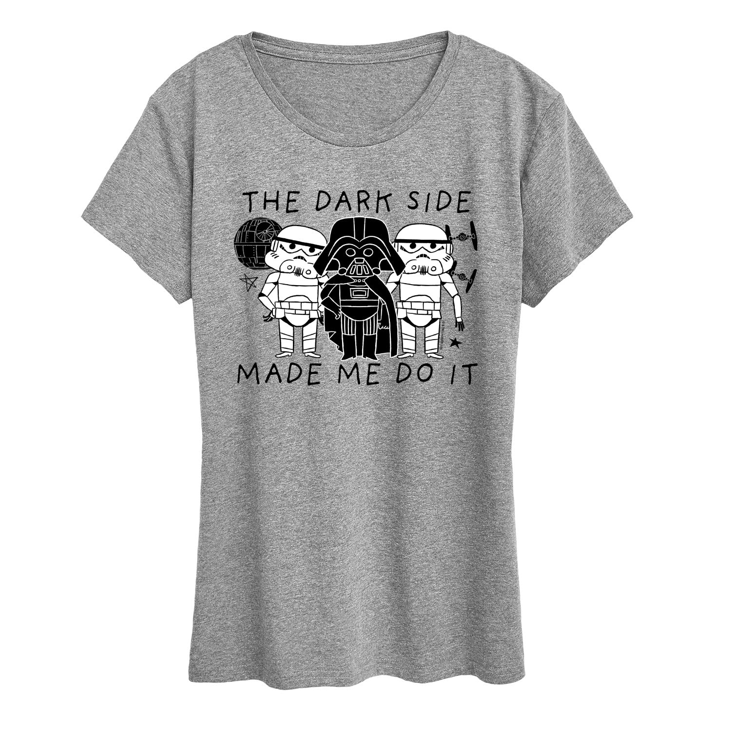Star Wars - The Dark Side Made Me Do It - Women's Short Sleeve Graphic T-Shirt - Image 3