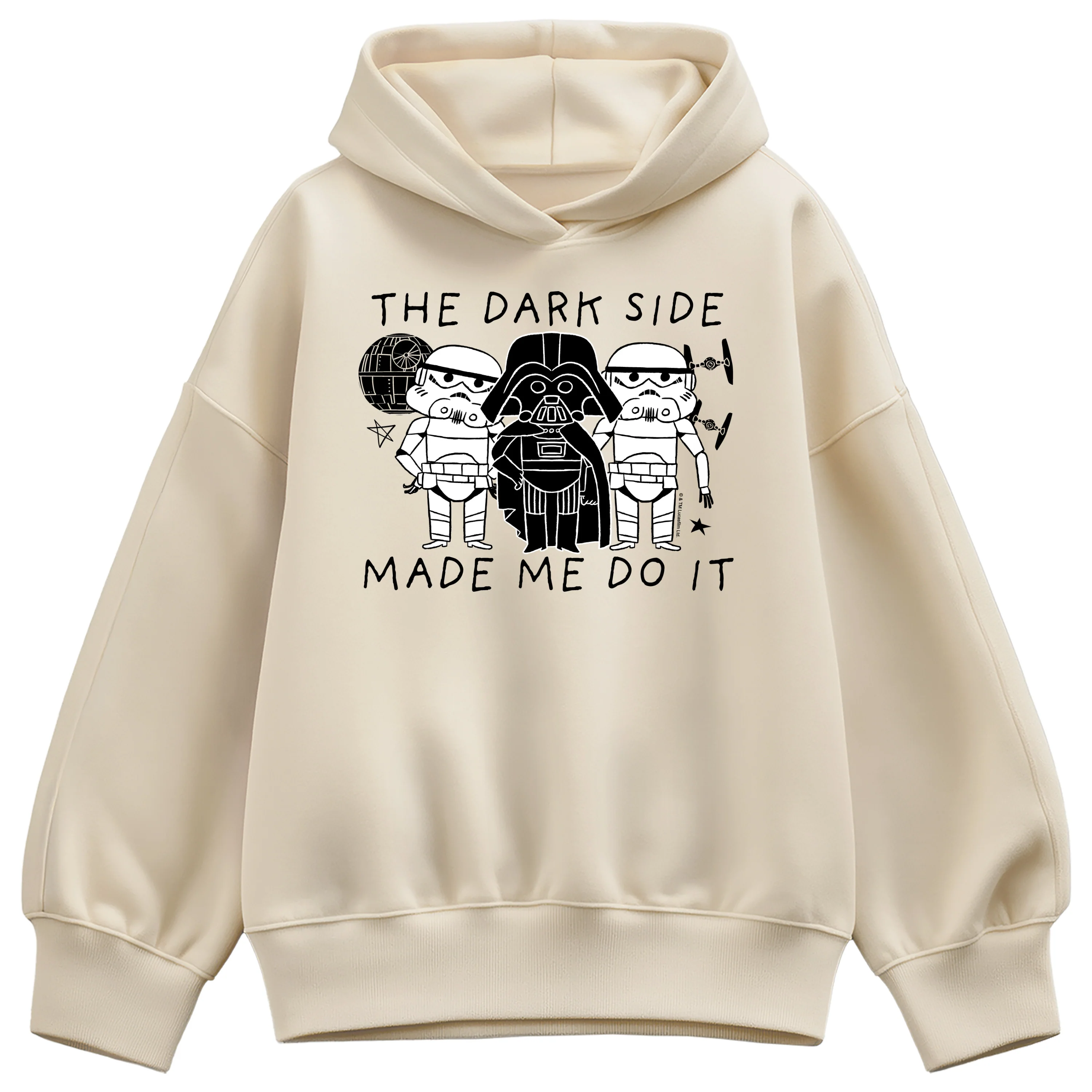 Star Wars - The Dark Side Made Me Do It - Women's Oversized Fleece Hoodie Sweatshirt