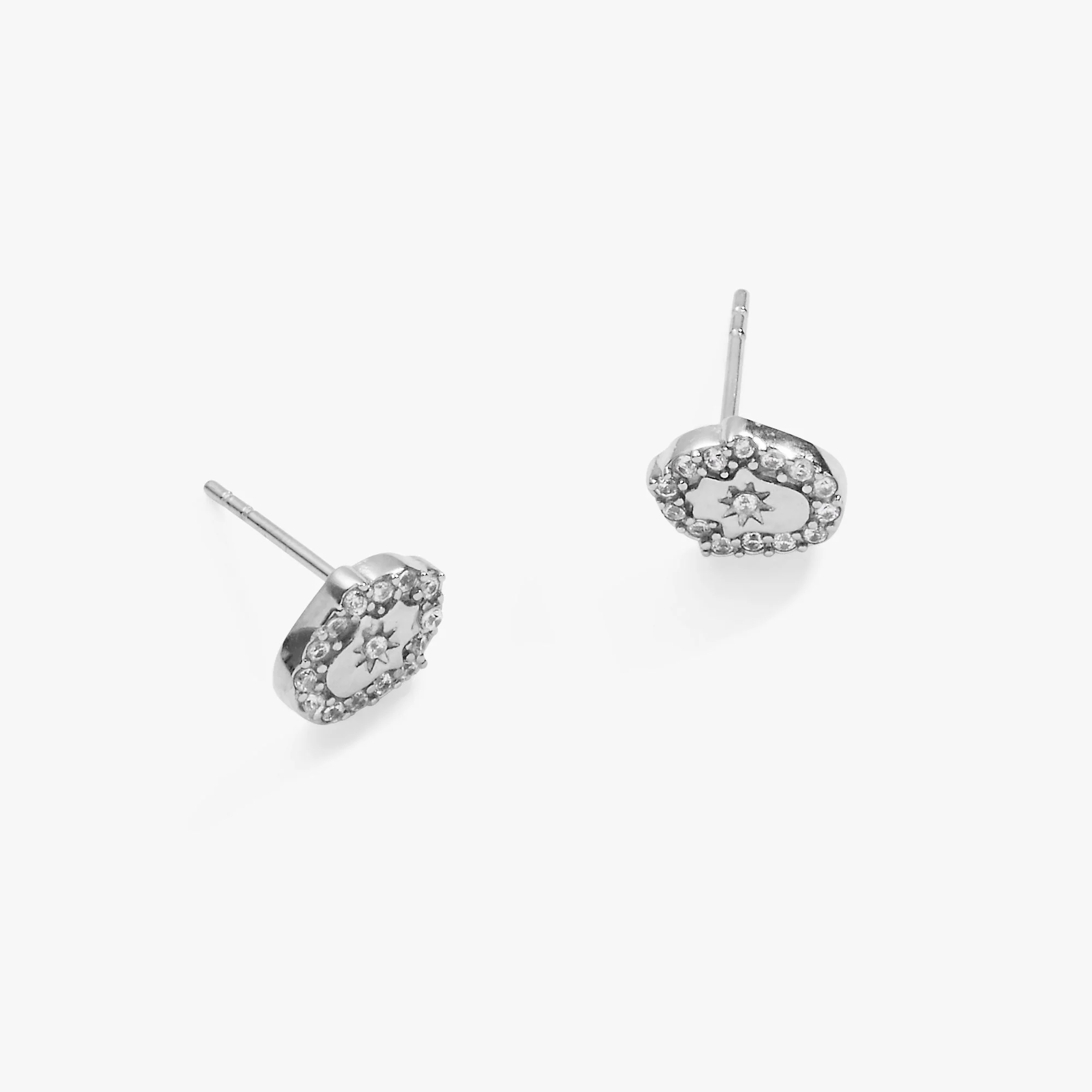 Hamsa Mini Stud Earrings - Image 3