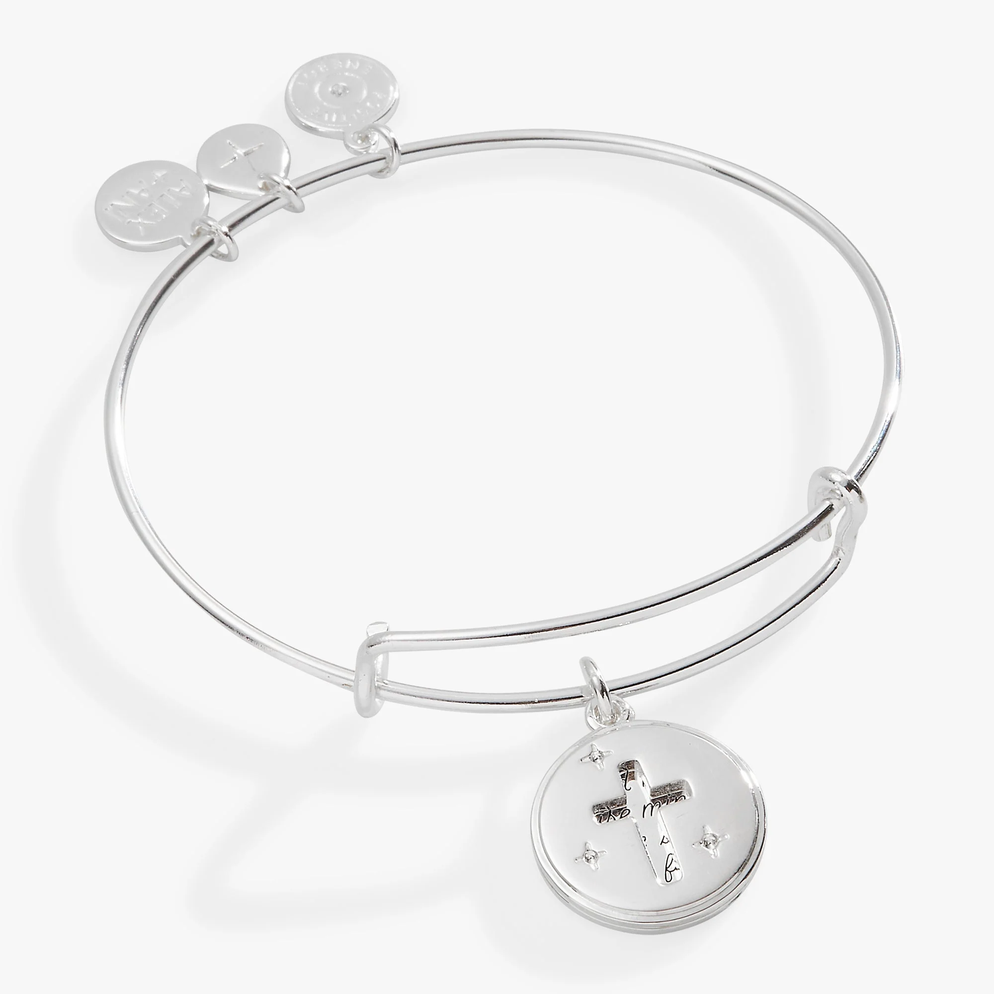 Hidden Message Cross Affirmation Bangle - Image 5