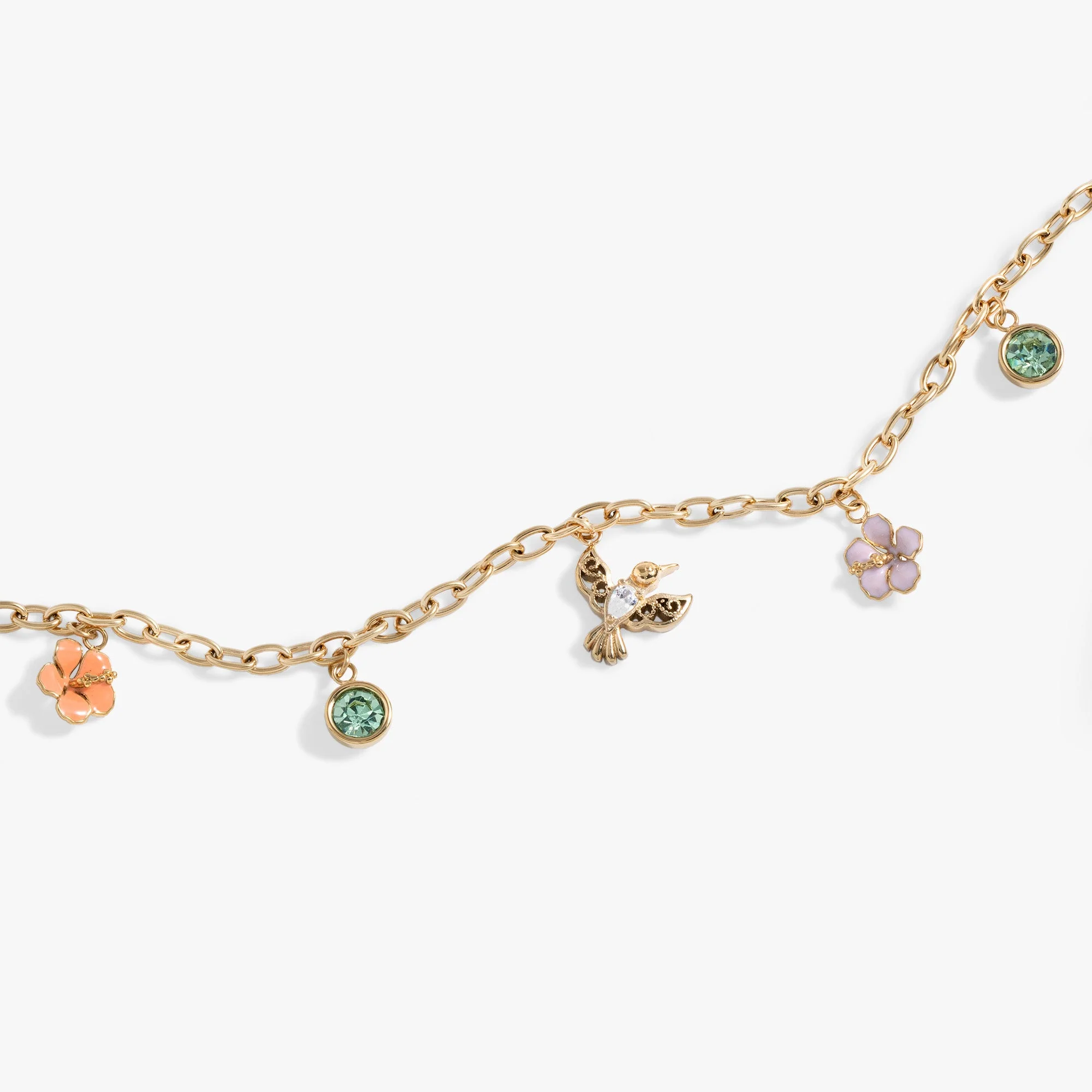 Hummingbird Multicharm Adjustable Anklet - Image 3