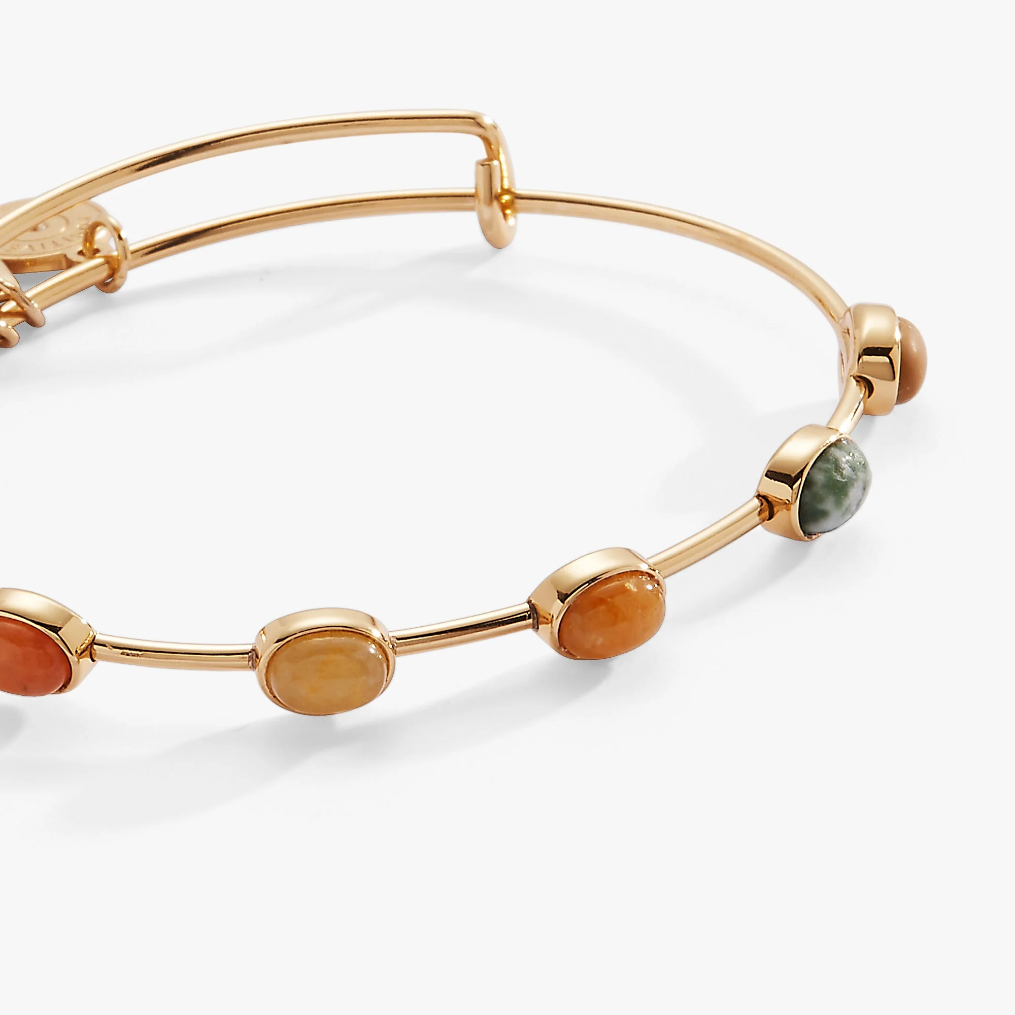 In-Line Semi-Precious Gemstone Bangle - Image 2