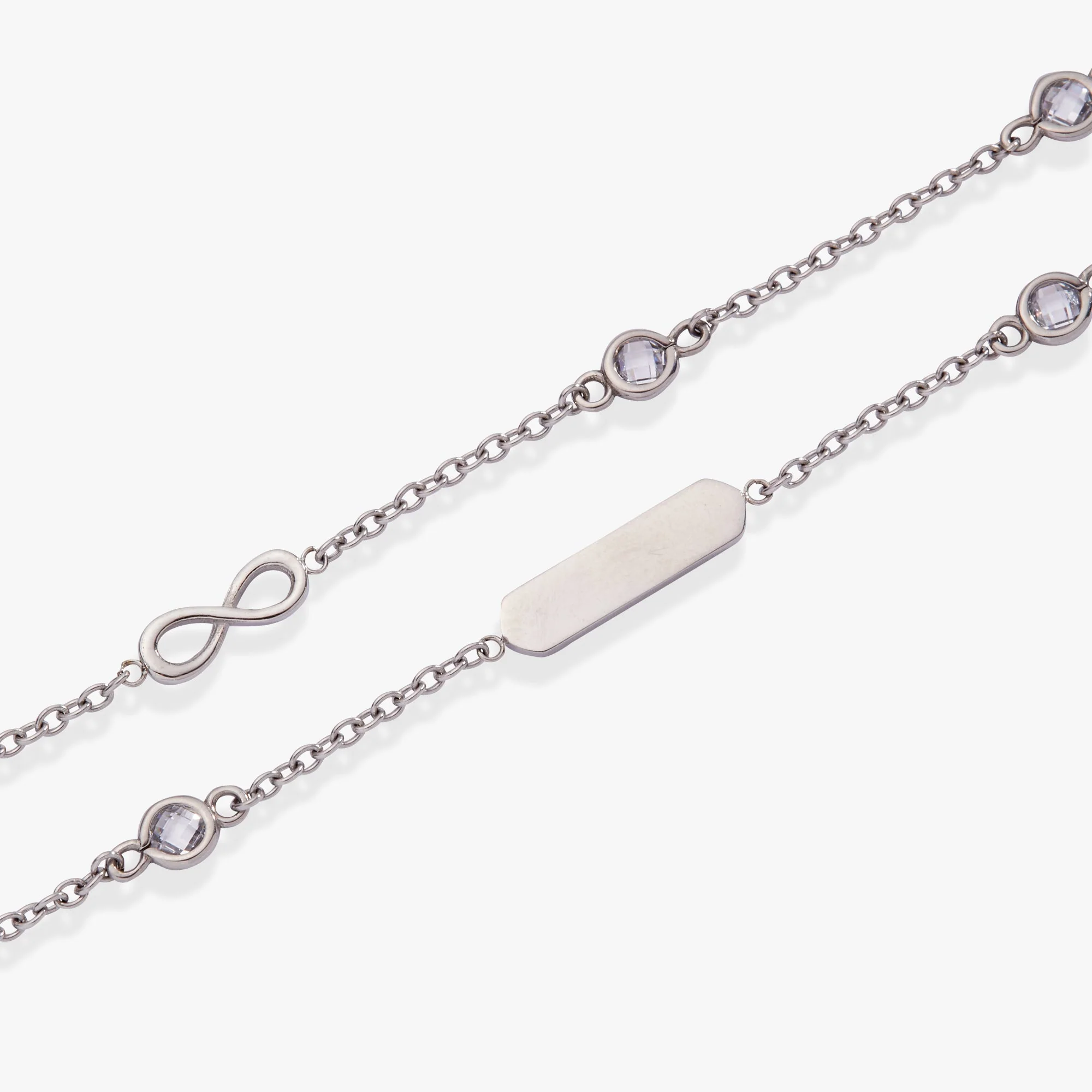 Infinity Chain Double Strand Bracelet - Image 4