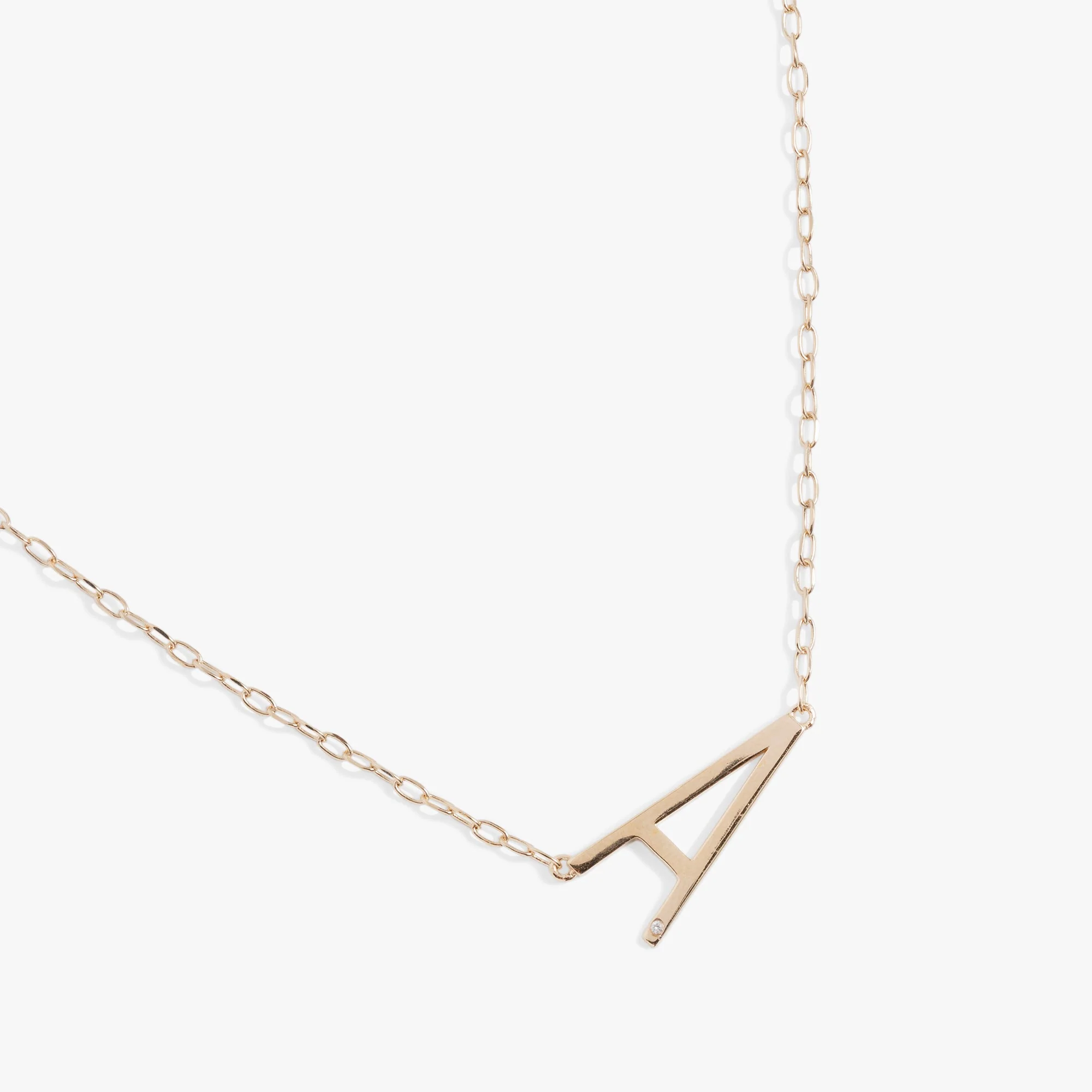 Initial A Precious Elongated Necklace - Image 5