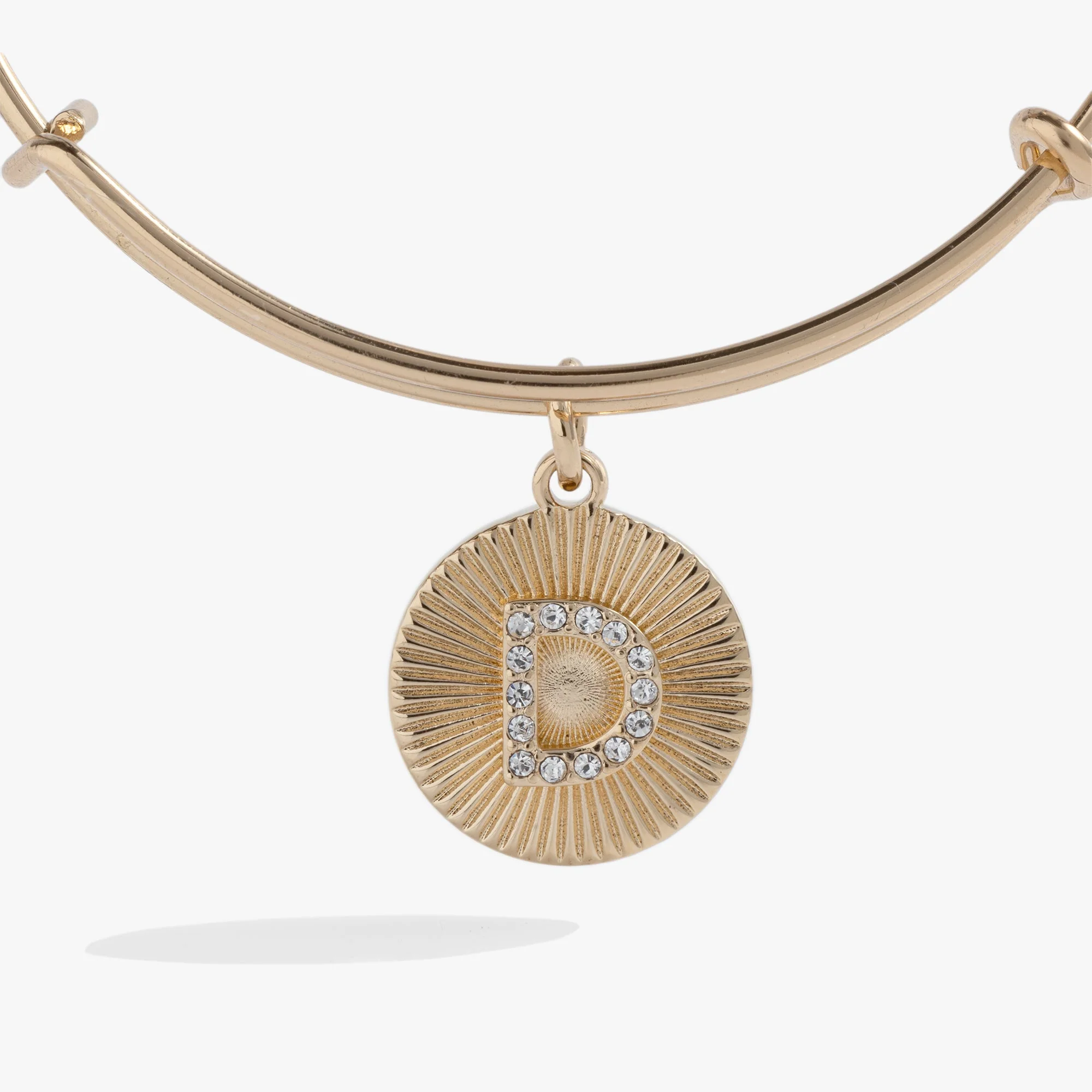 Initial D Pave Starburst Texture Bangle - Image 2