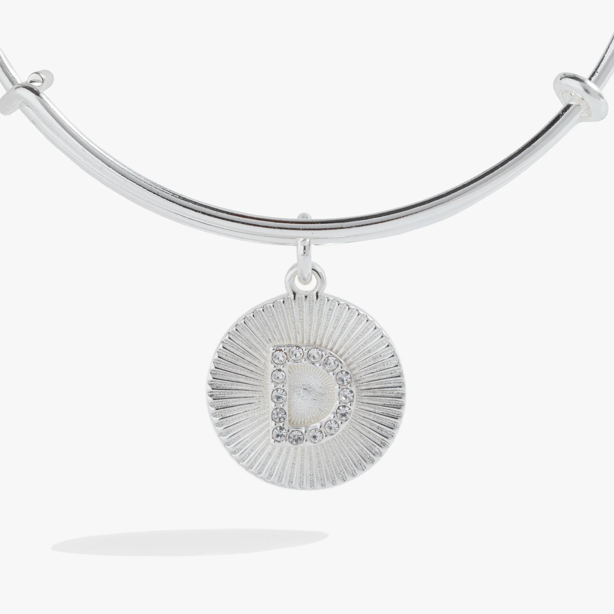 Initial D Pave Starburst Texture Bangle - Image 4
