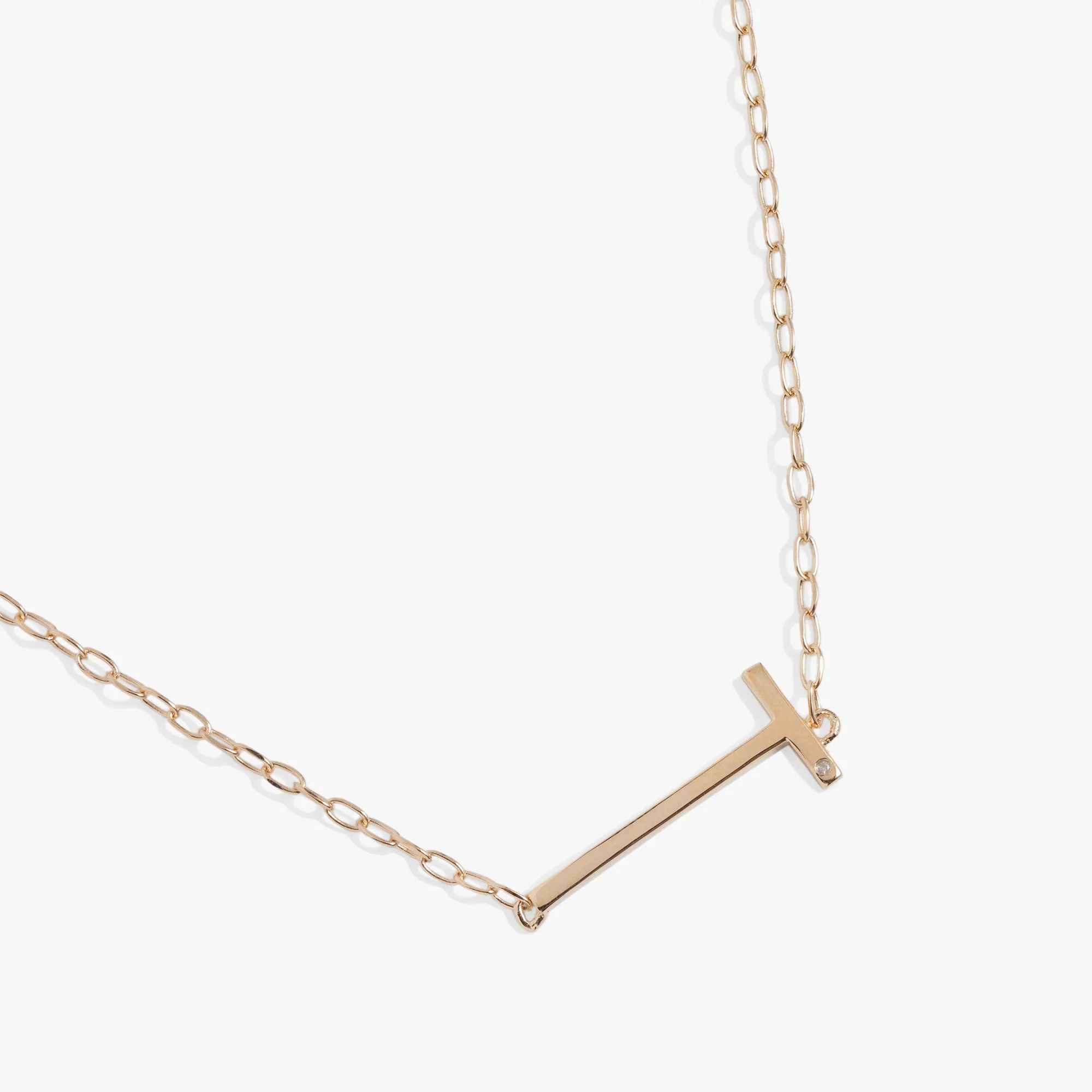 Initial T Precious Elongated Necklace - Image 2