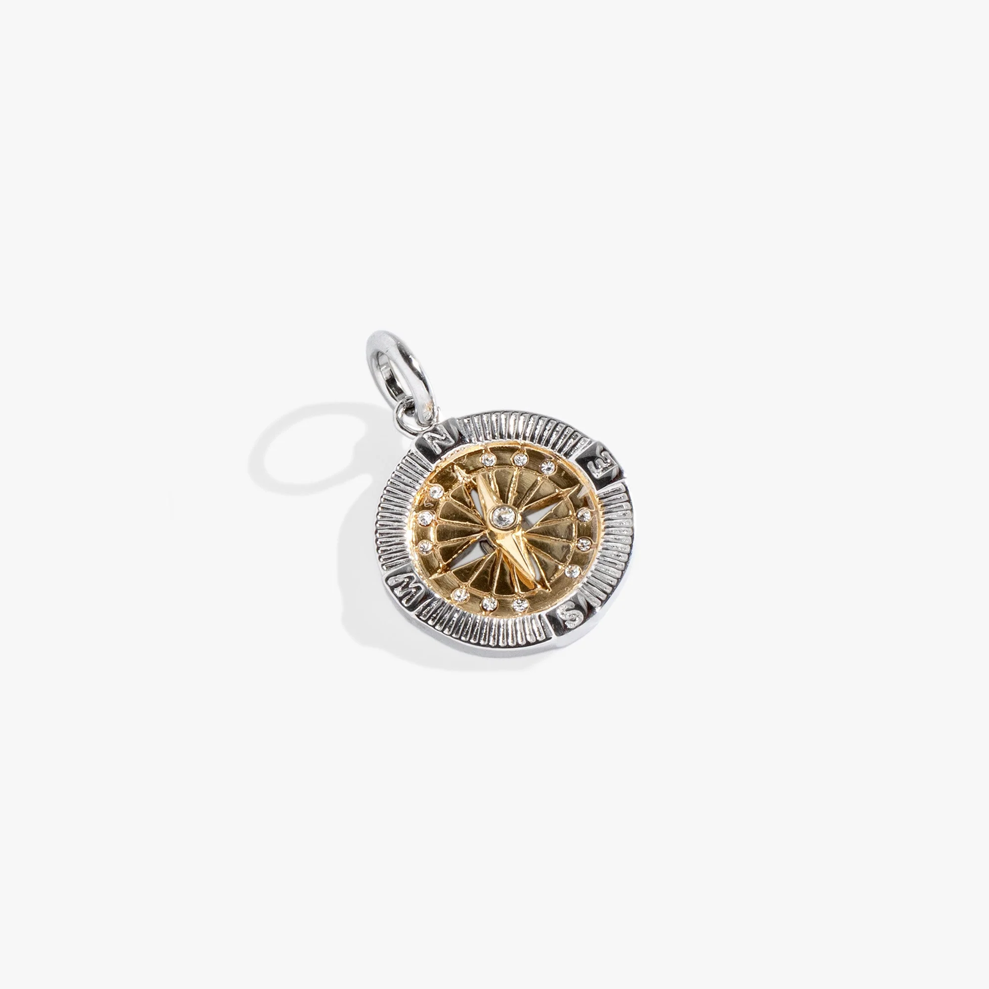 Interchangeable Two-Tone Compass Charm - Image 4