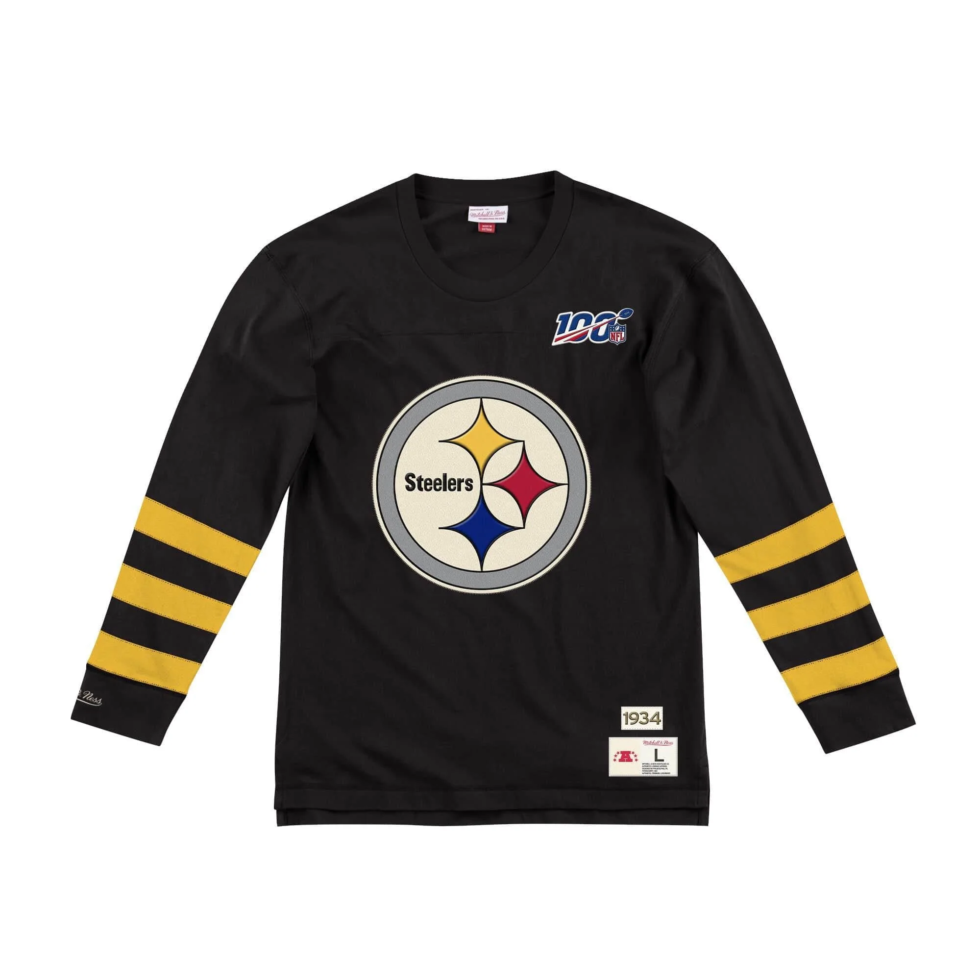 Men's Mitchell & Ness NFL Team Inspired Longsleeve Pittsburgh Steelers