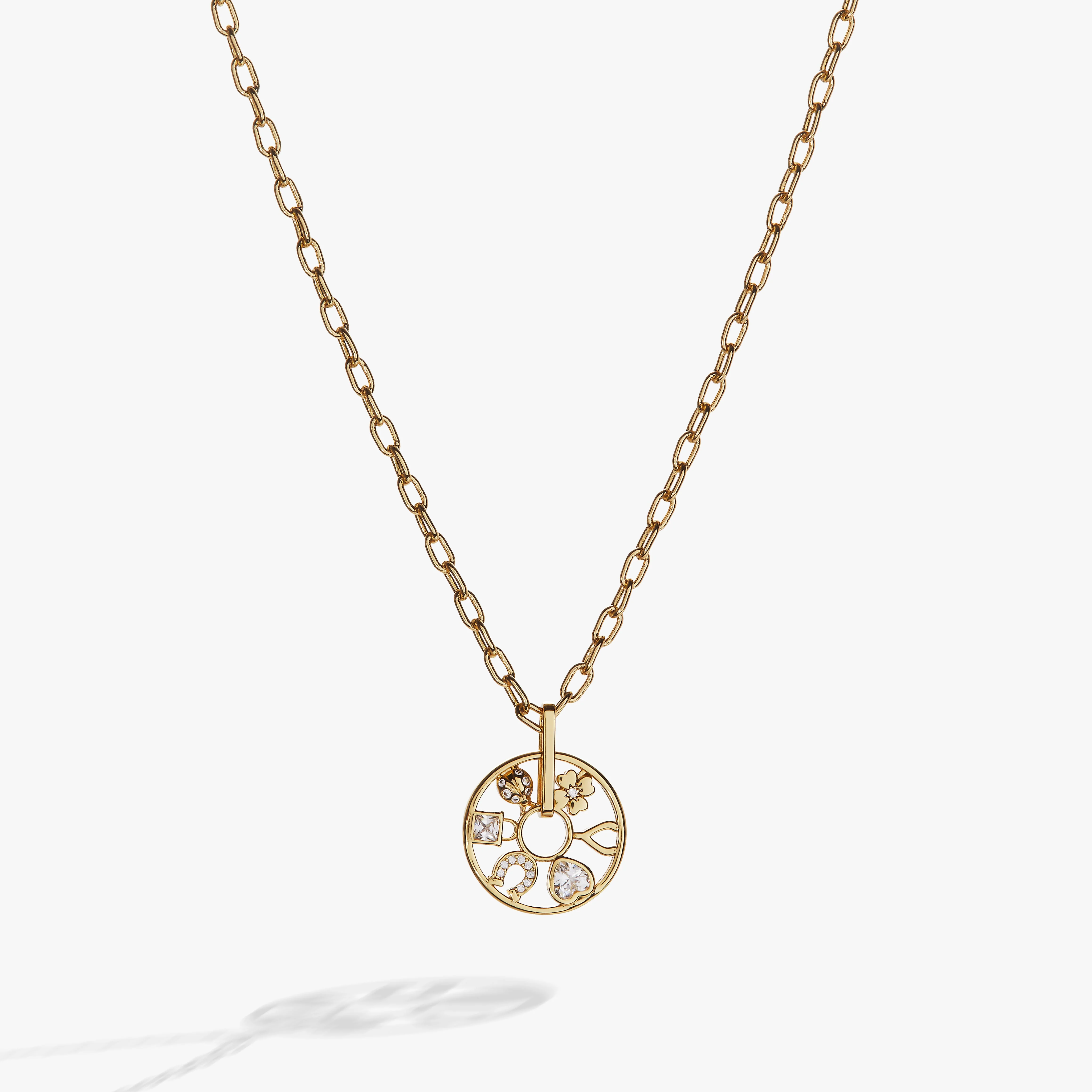 Love and Luck Wheel Charm Necklace - Image 4