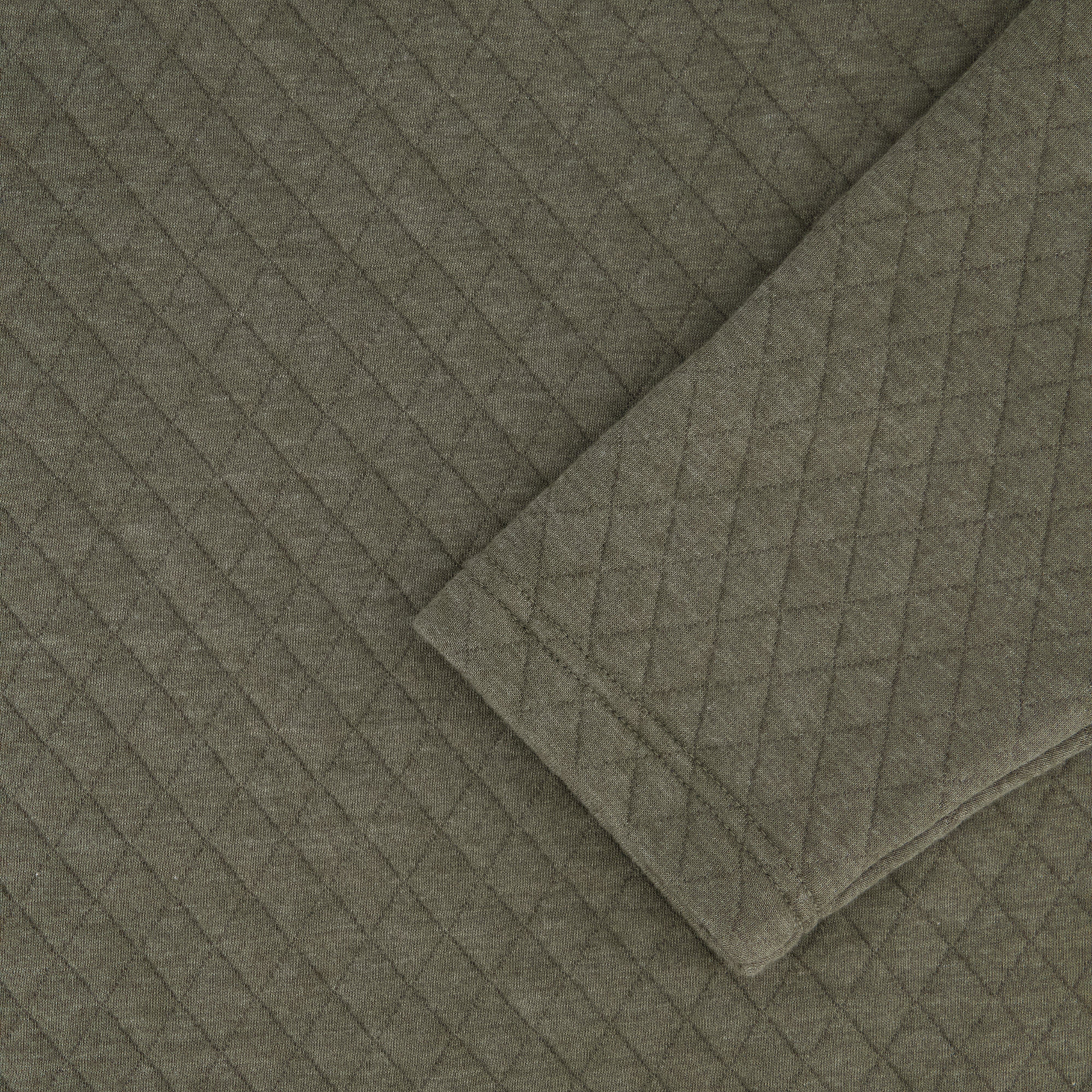 Spyder Men's Diamond Quilt Quarter Zip - Olive - Image 4