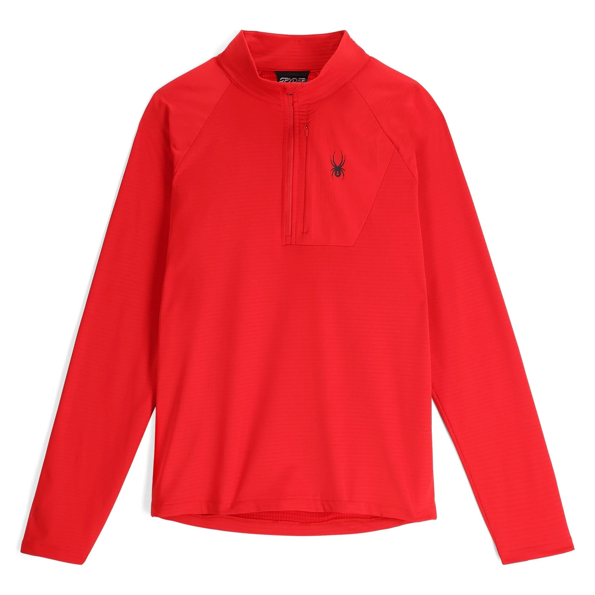 Spyder Men's Gridweb Half Zip Jacket - Spyder Red