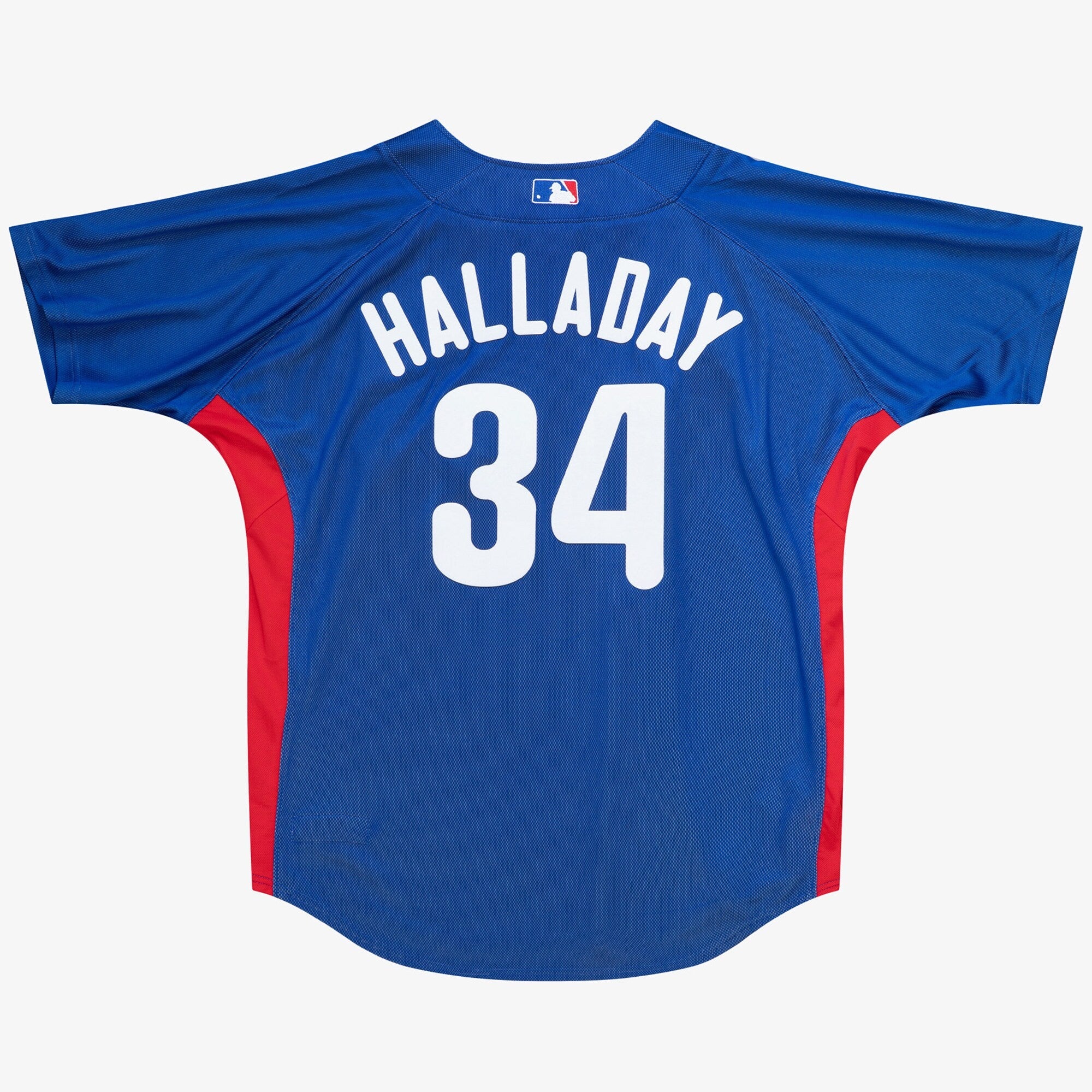 Men's Mitchell & Ness MLB Authentic Bp Pullover Jersey Phillies 2010 Roy Halladay - Image 2