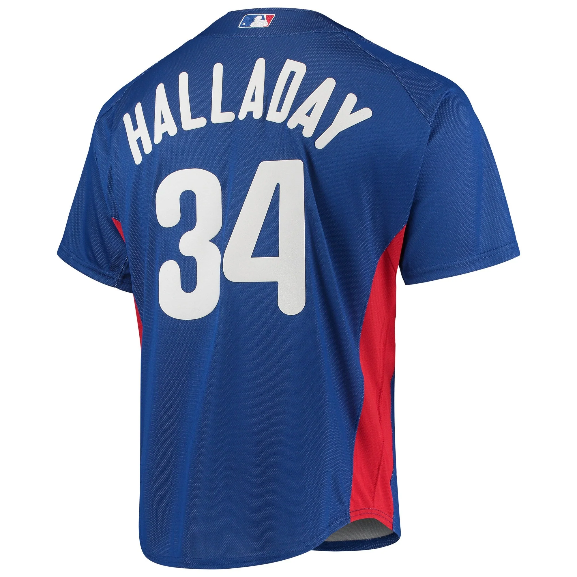 Men's Mitchell & Ness MLB Authentic Bp Pullover Jersey Phillies 2010 Roy Halladay - Image 3