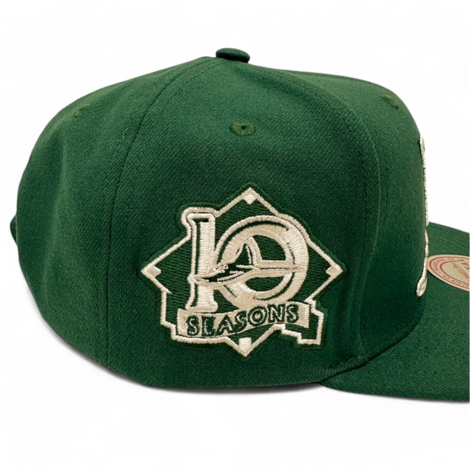 Men's Mitchell & Ness MLB Back To Basics Snapback Coop Rays - Green - Image 2