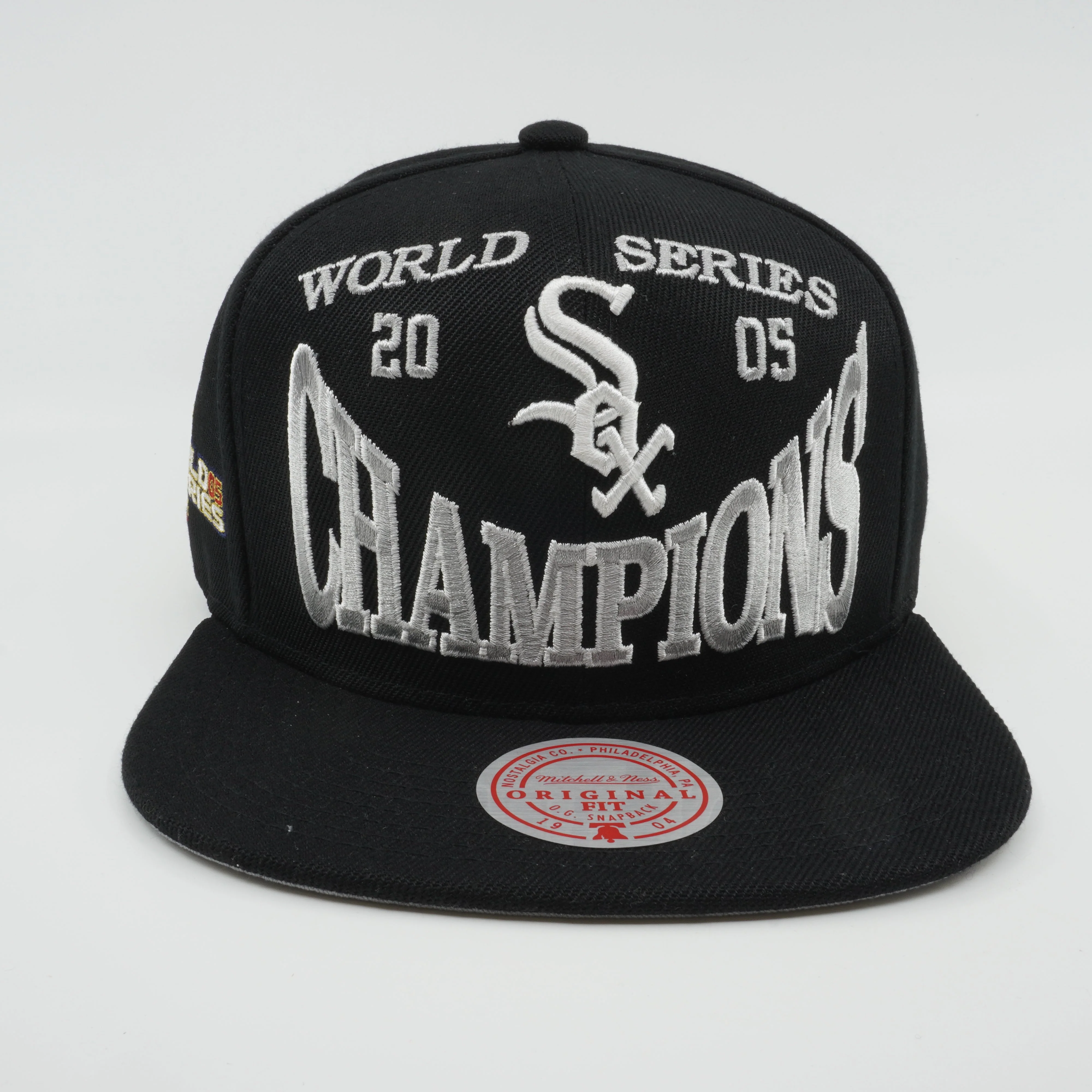 Men's Mitchell & Ness MLB Big Champ Snapback White Sox 2005 - Black - Image 2