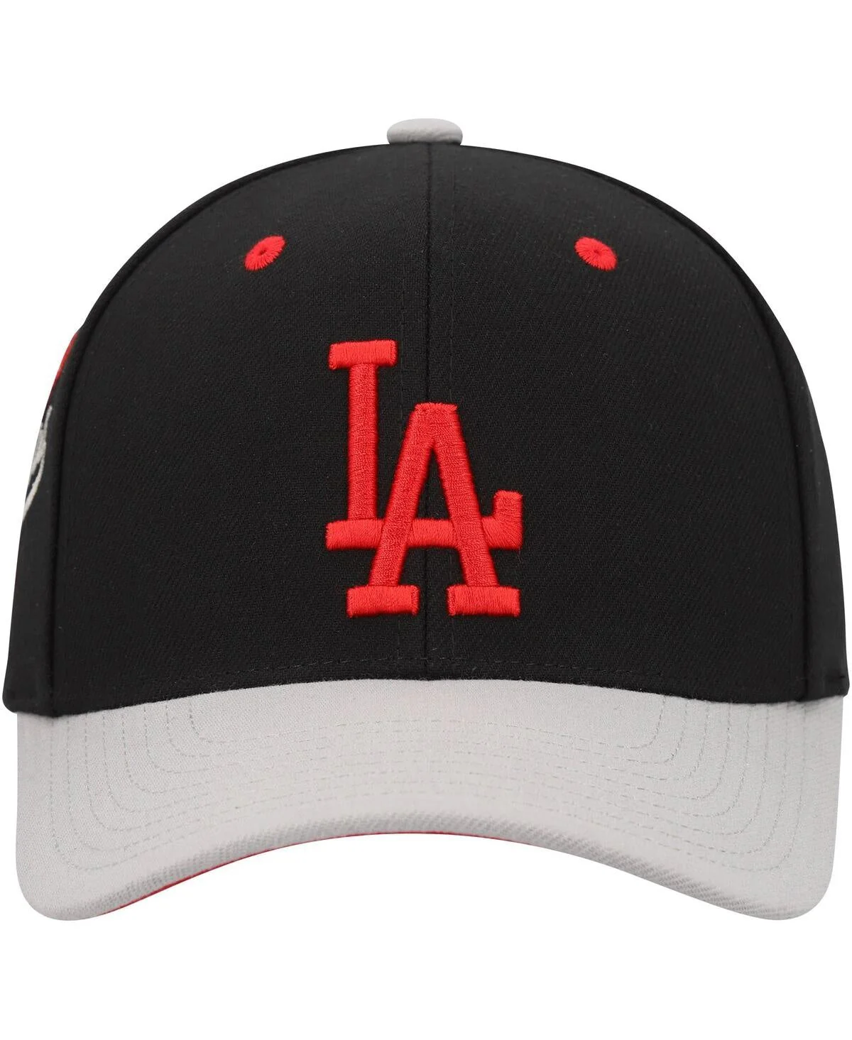 Men's Mitchell & Ness MLB Bred Pro Snapback Dodgers - Black - Image 2