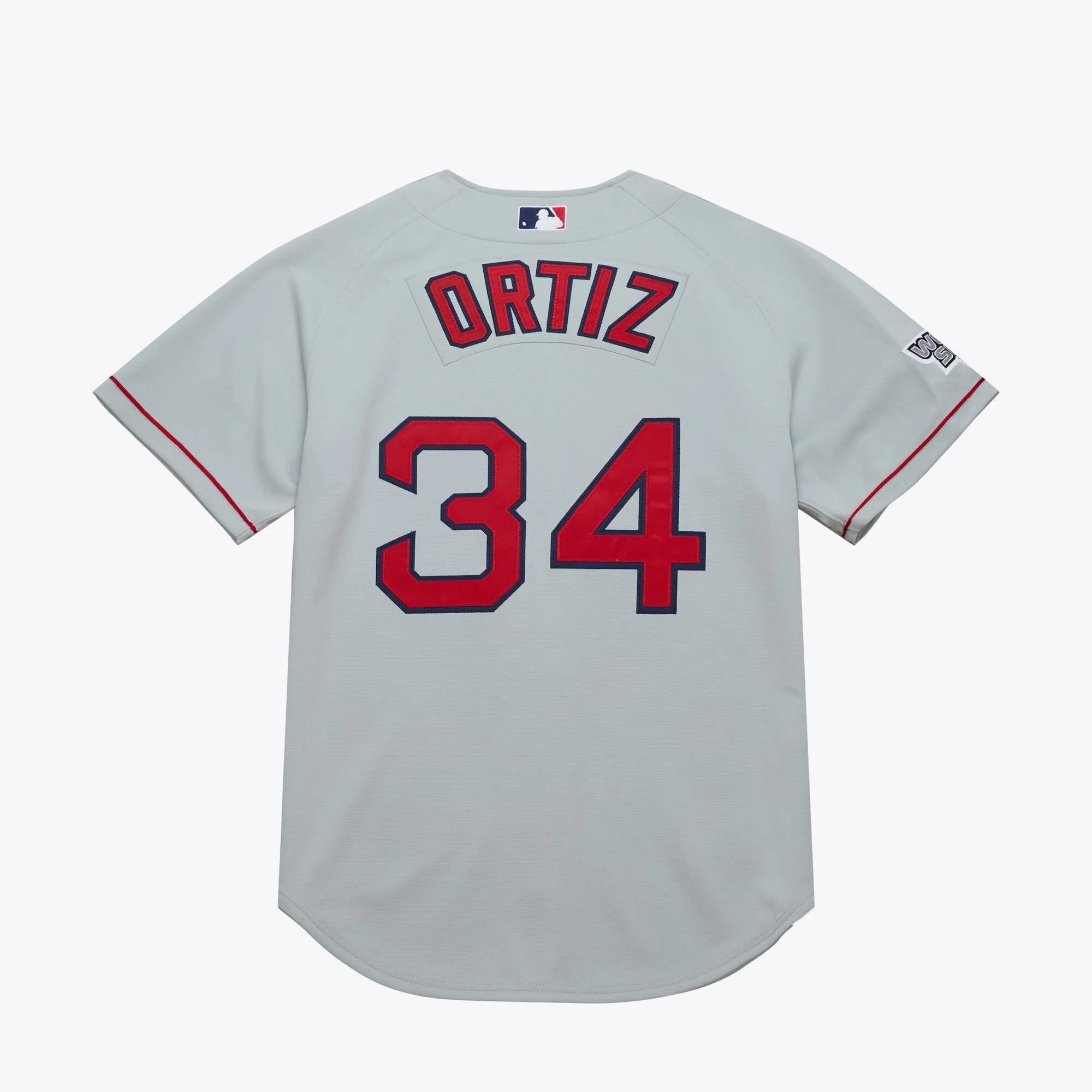 Men's Mitchell & Ness MLB Dark Jersey Red Sox 2004 David Ortiz - Image 2
