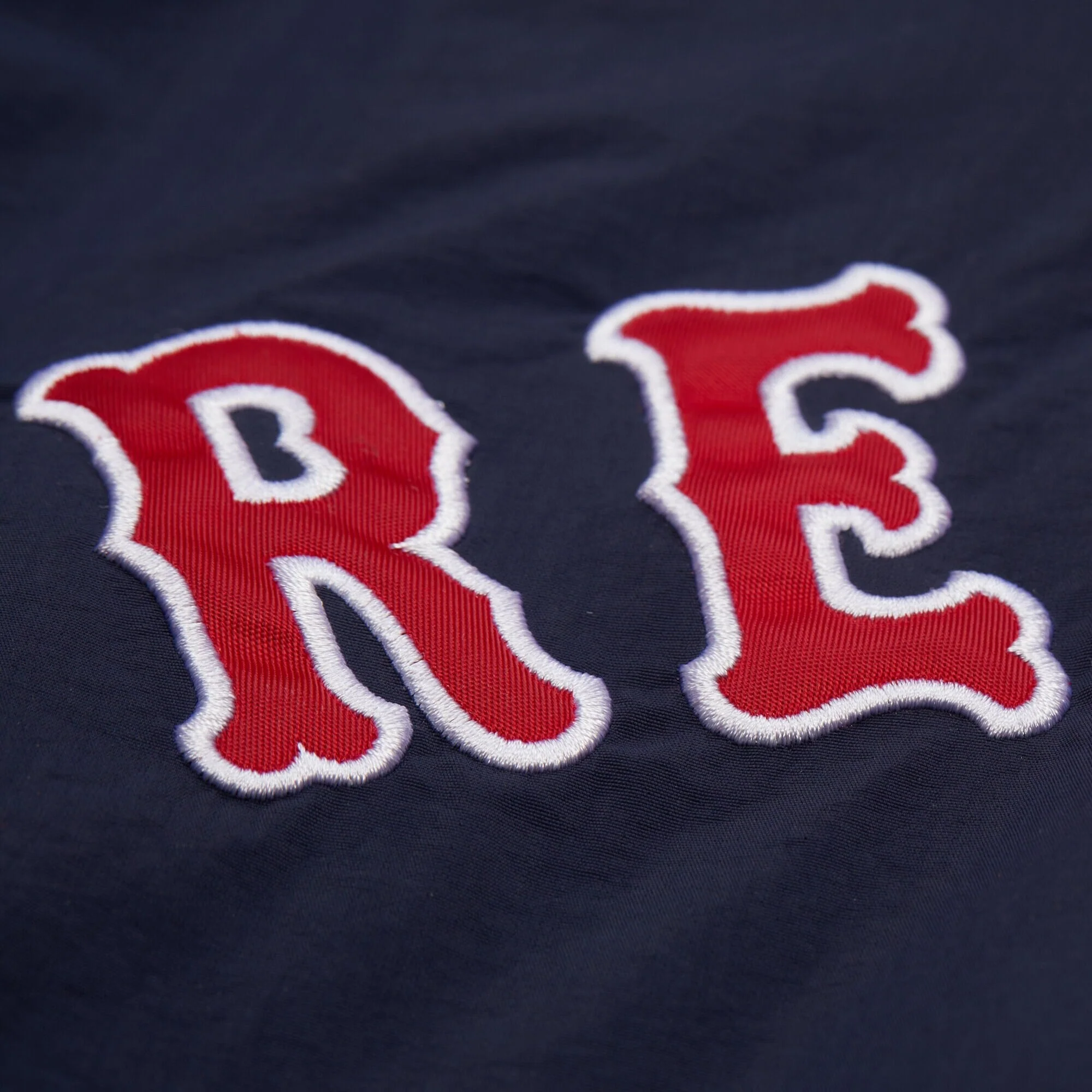 Men's Mitchell & Ness MLB Nylon Pullover Jacket Vintage Logo Red Sox - Image 3