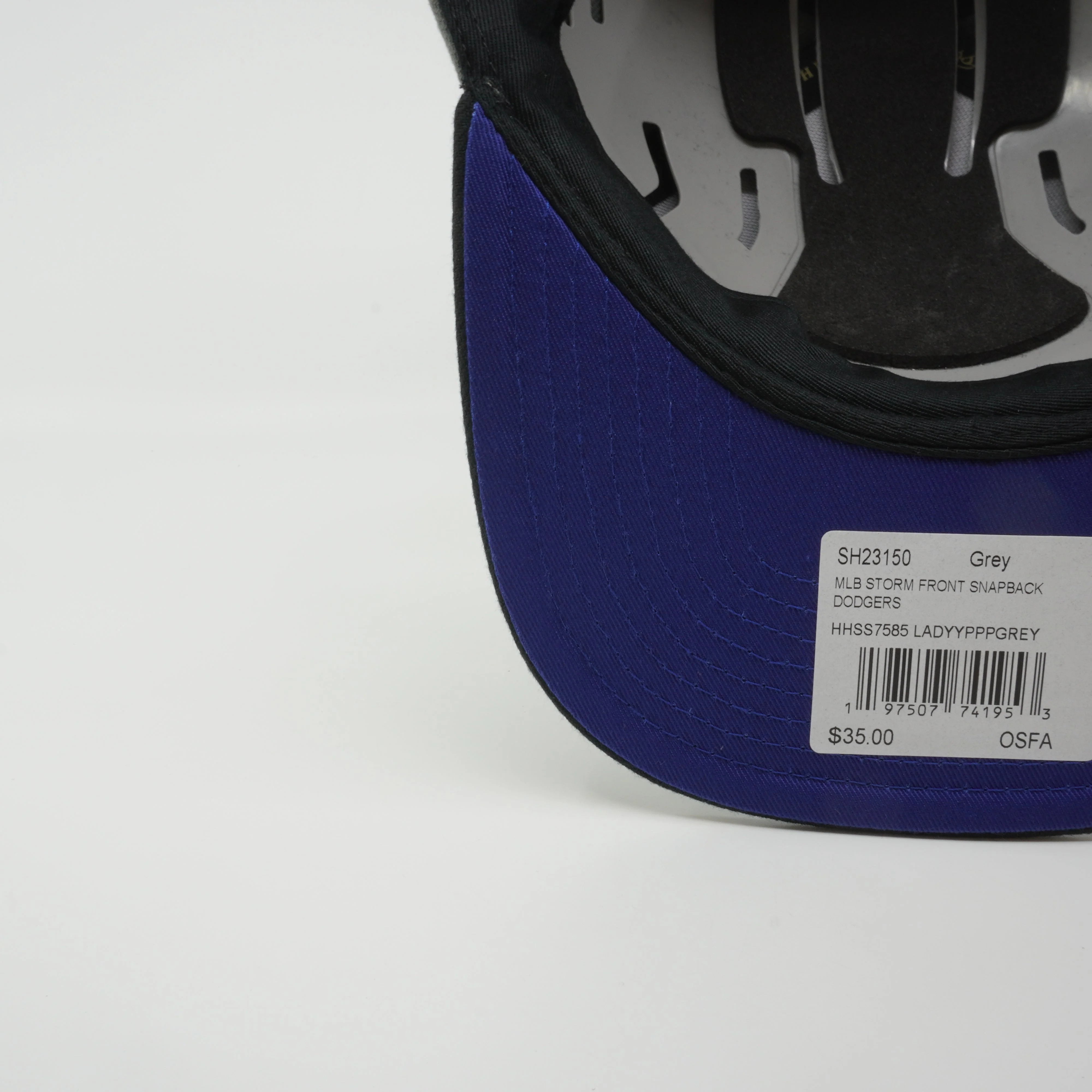 Men's Mitchell & Ness MLB Storm Front Snapback Dodgers - Grey - Image 5