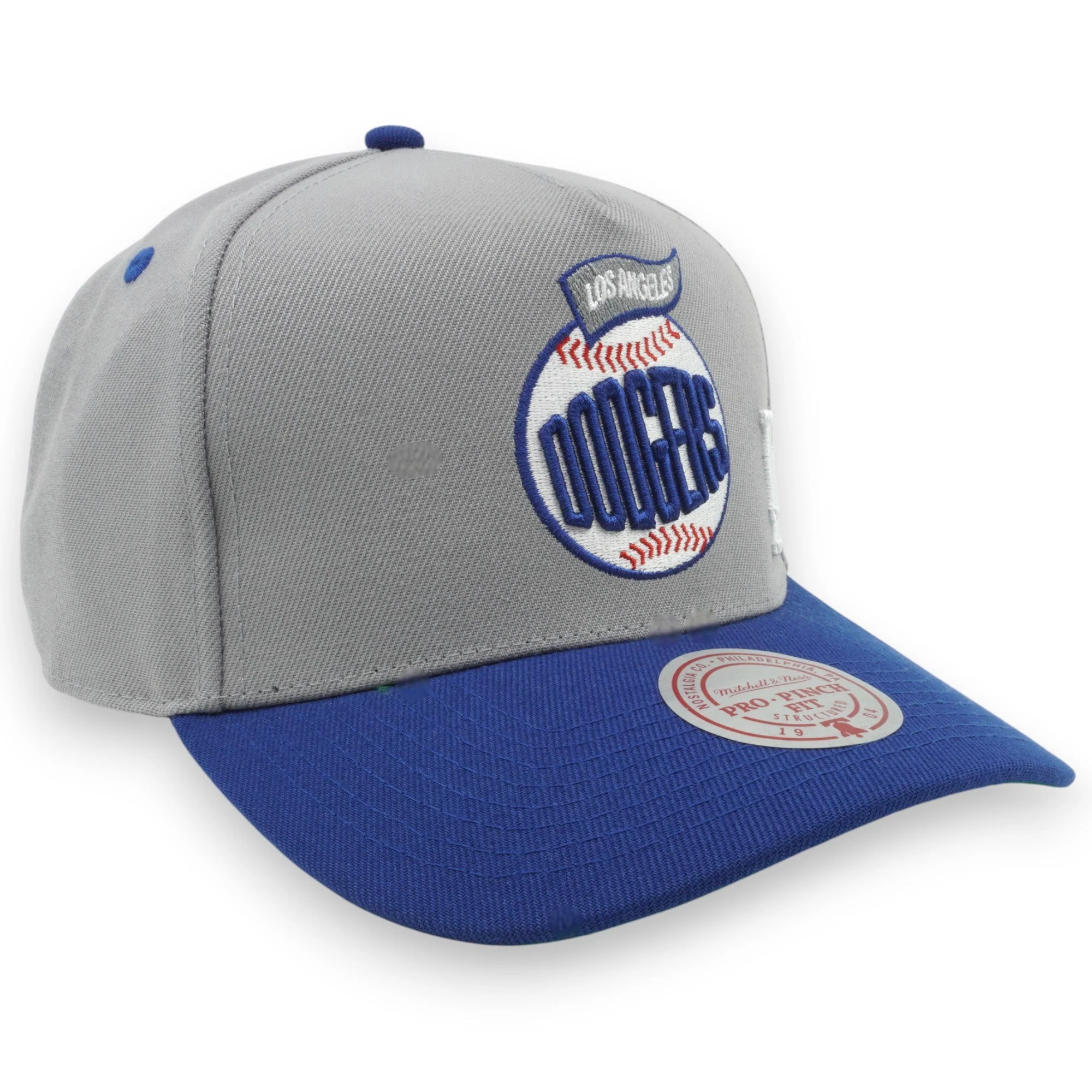 Men's Mitchell & Ness MLB Team Ball Pro Snapback Dodgers - Grey - Image 3