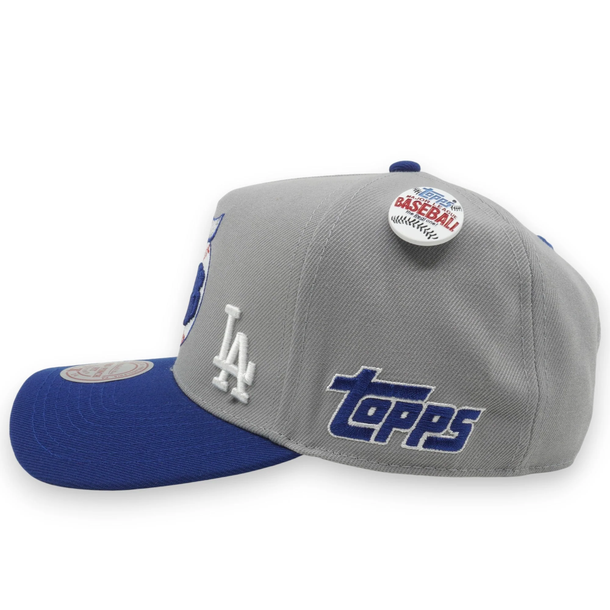 Men's Mitchell & Ness MLB Team Ball Pro Snapback Dodgers - Grey - Image 4