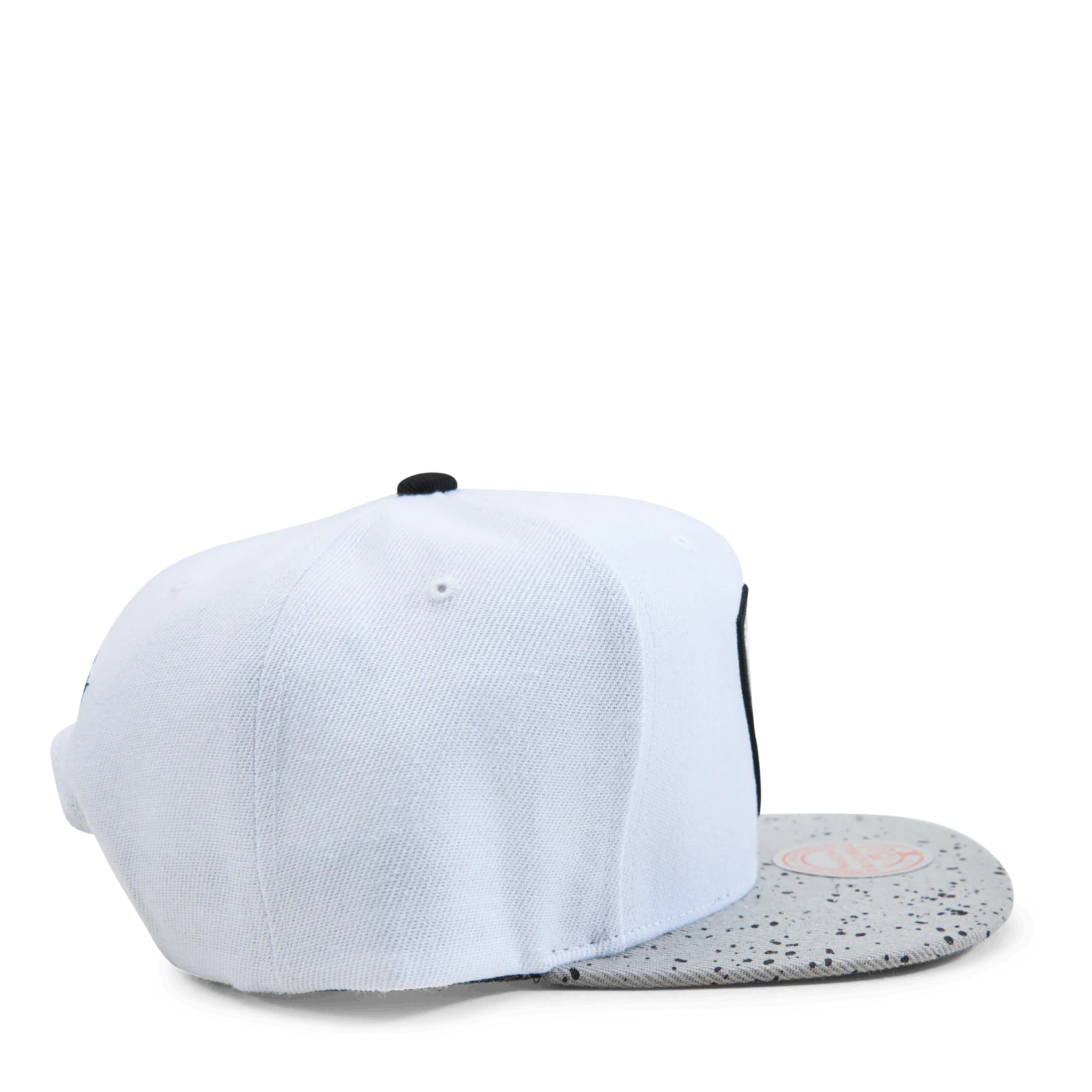 Men's Mitchell & Ness NBA Cement Top Snapback Nets - White-Silver - Image 3