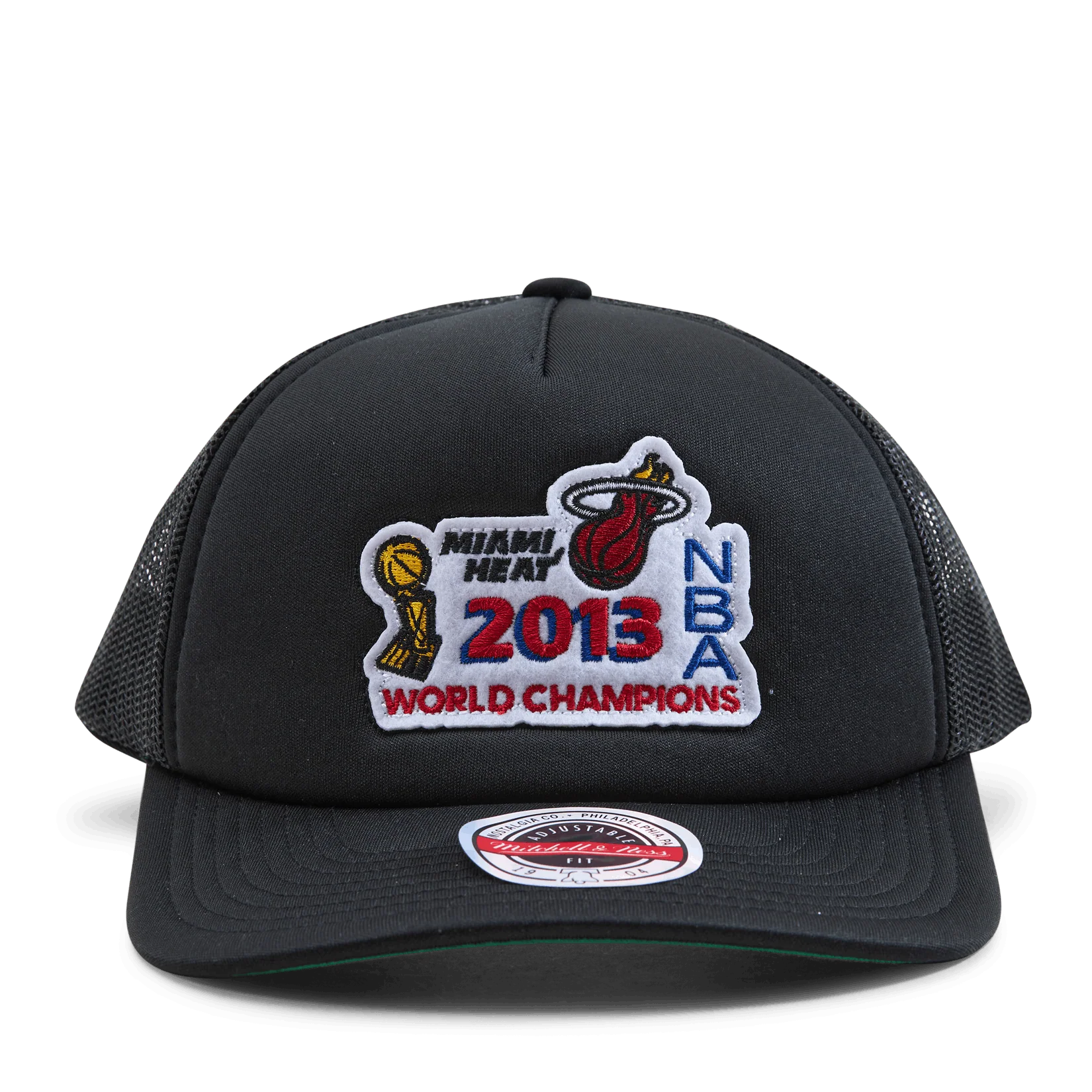 Men's Mitchell & Ness NBA Championship Trucker Heat - Black - Image 2