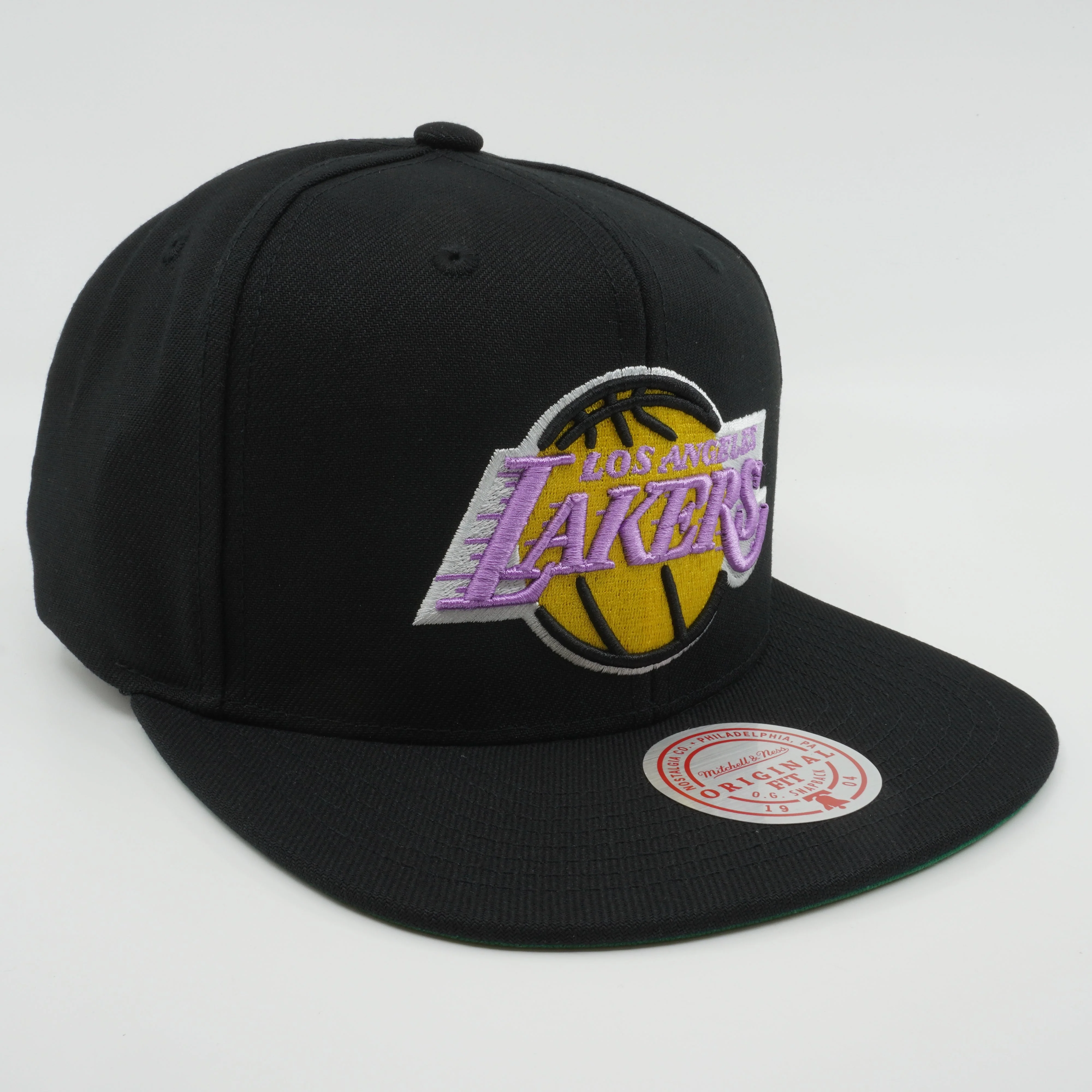 Men's Mitchell & Ness NBA Core Basic Snapback Hwc Lakers - Black - Image 3