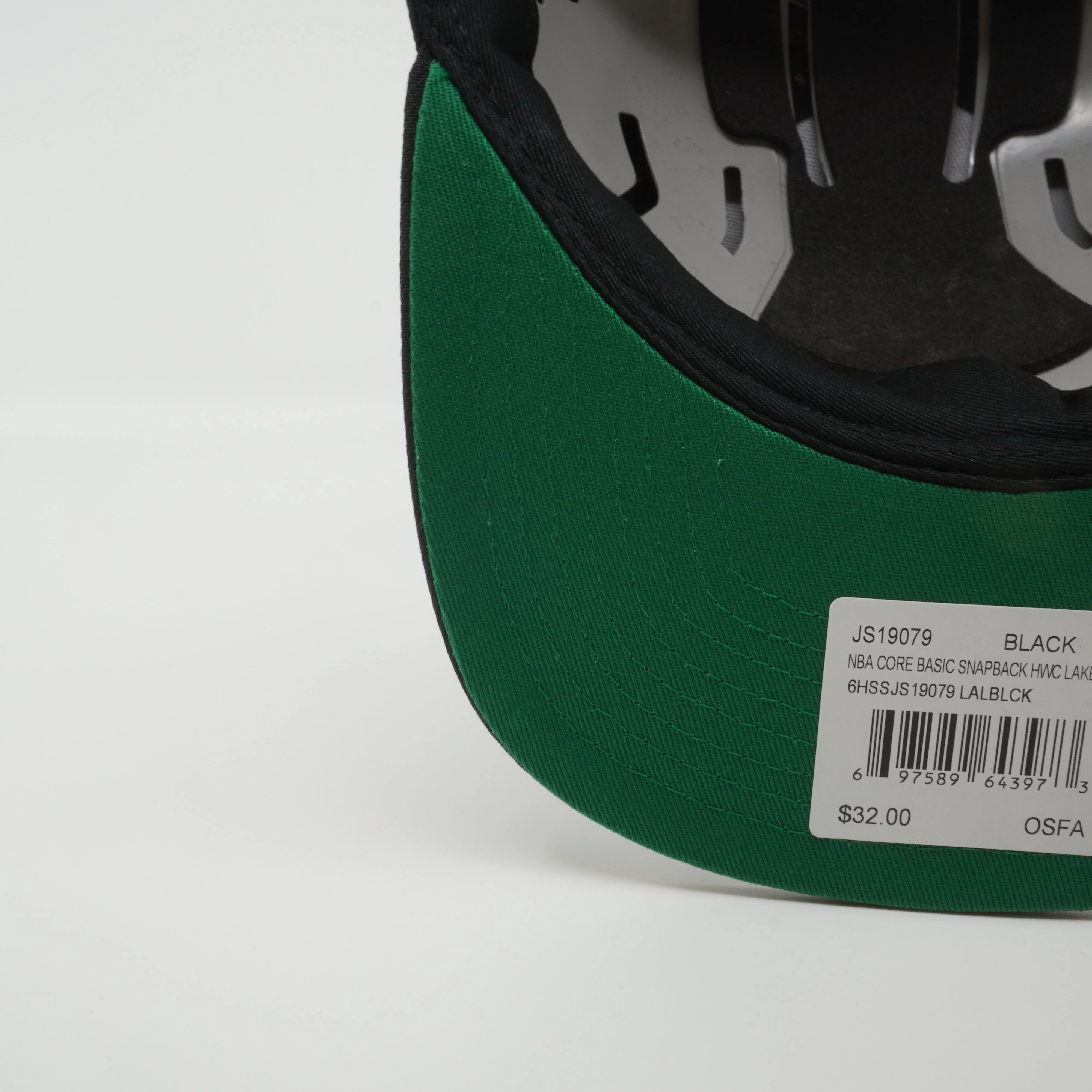 Men's Mitchell & Ness NBA Core Basic Snapback Hwc Lakers - Black - Image 5