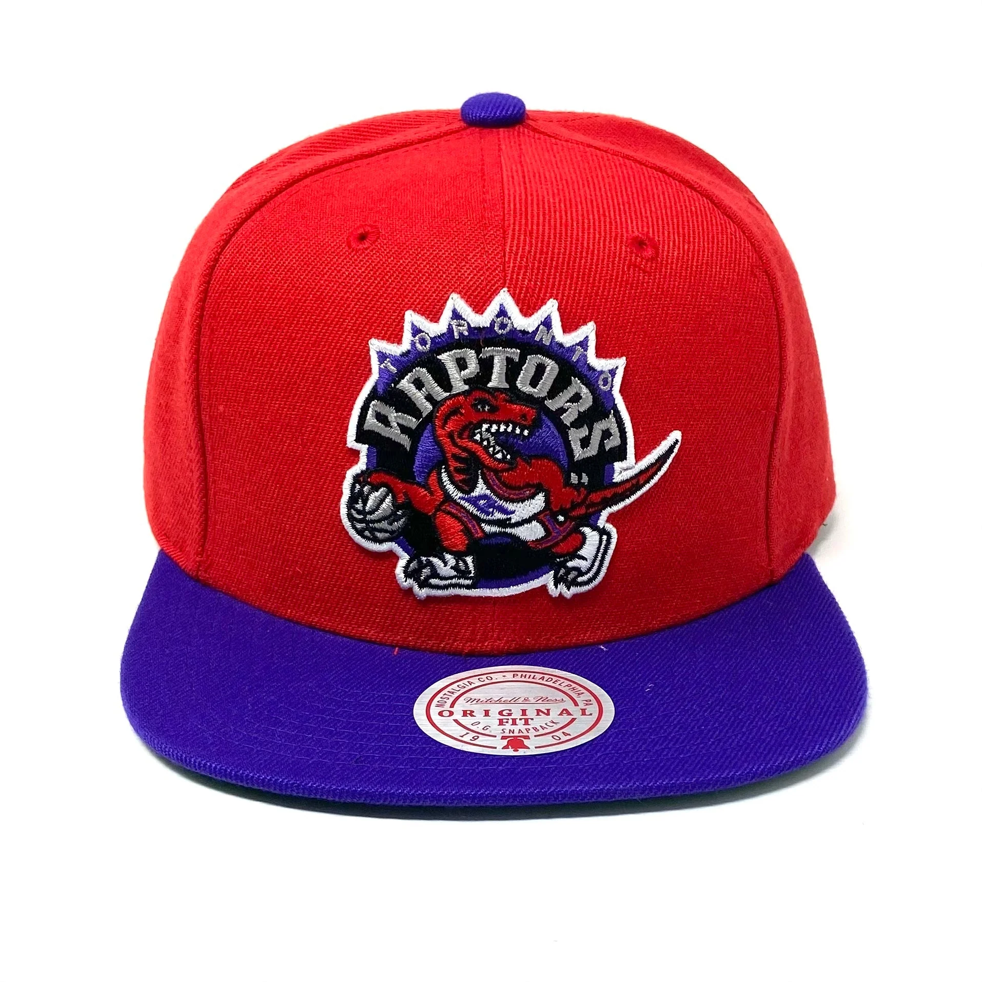 Men's Mitchell & Ness NBA Core Basic Snapback Hwc Raptors - Red-Purple - Image 2